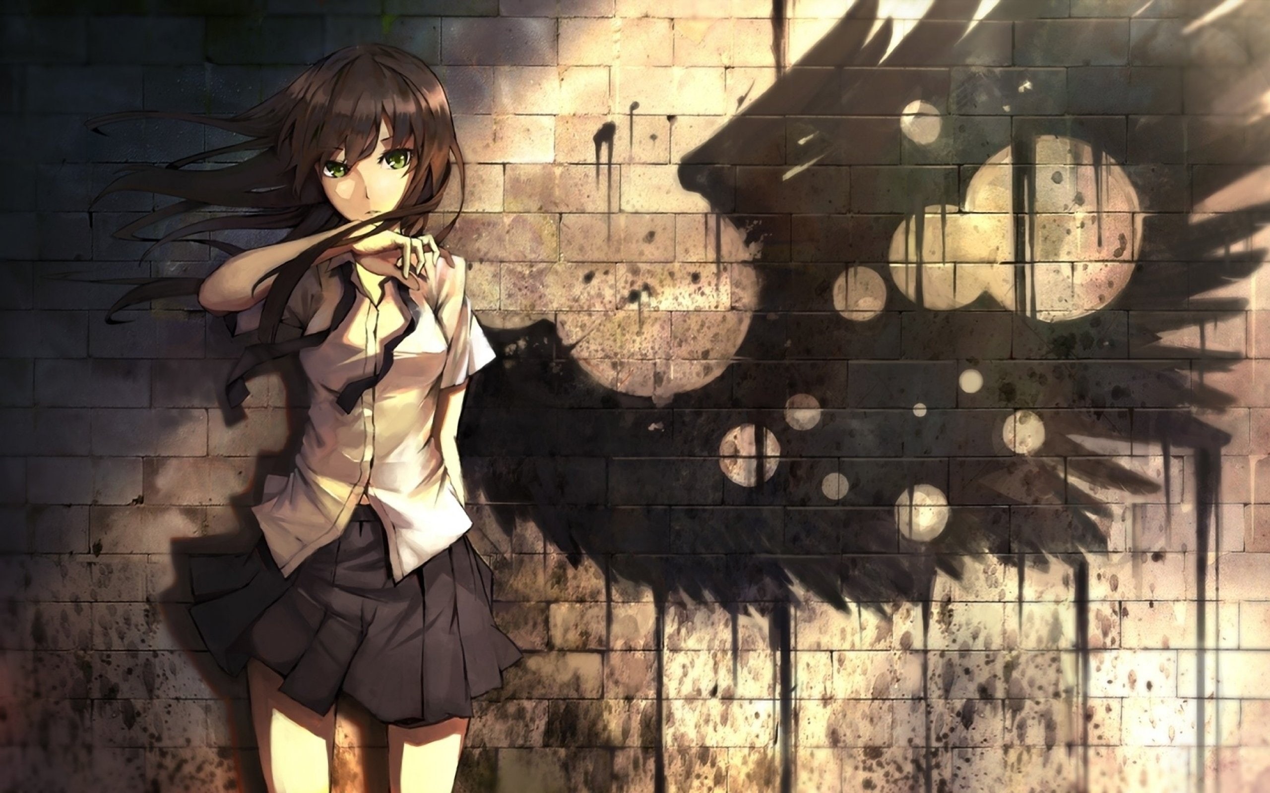 casual clothing, one person, with, architecture, outdoors, young adult, leisure activity, hairstyle, fashion, Nightcore Angel, built structure, shotgun, HD Wallpaper