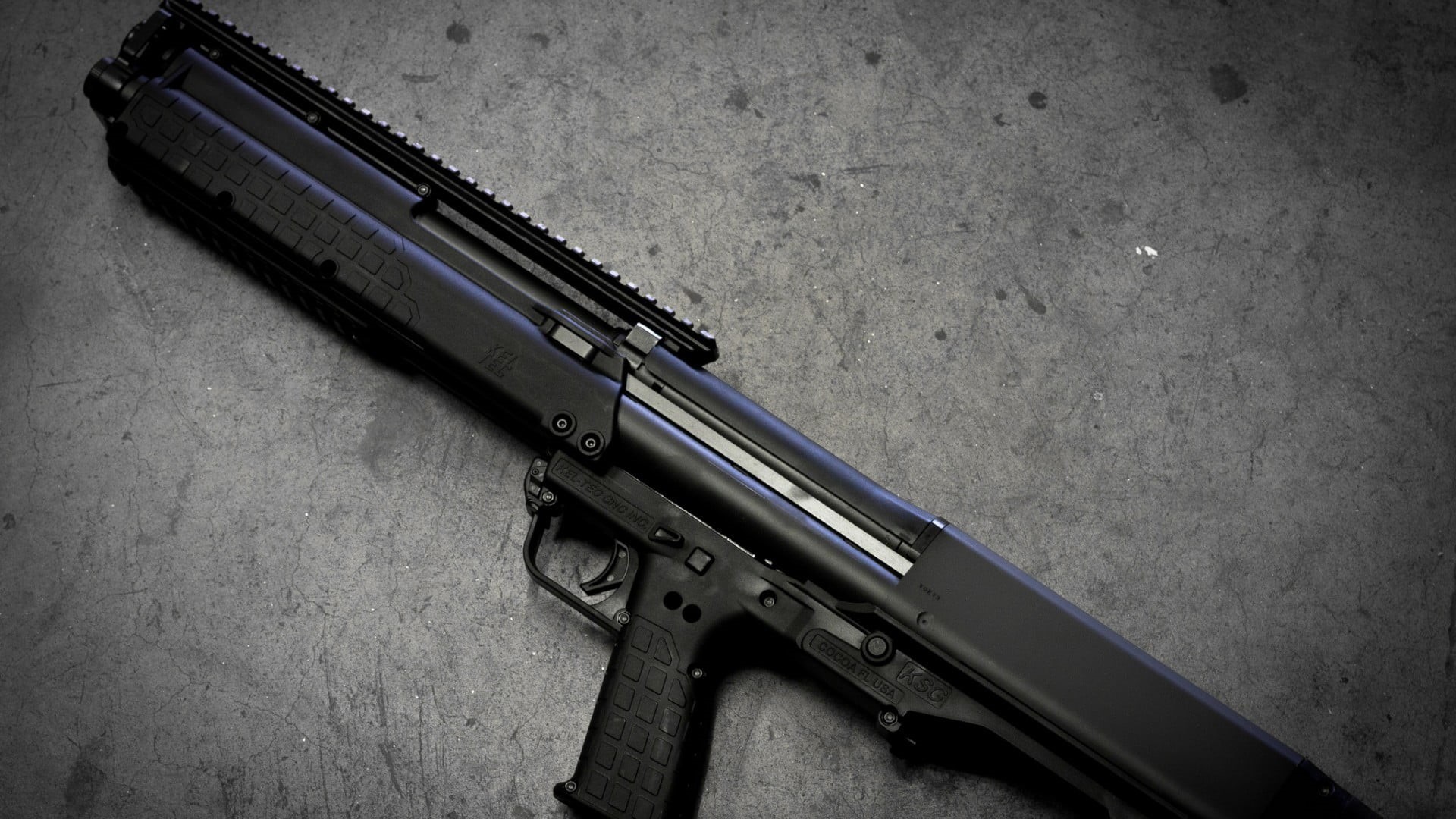 black, ksg-12, security, semi, protection, still life, weapon, automatic, social issues, communication, safety, handgun, shotgun, indoors, 1080P, day, HD Wallpaper