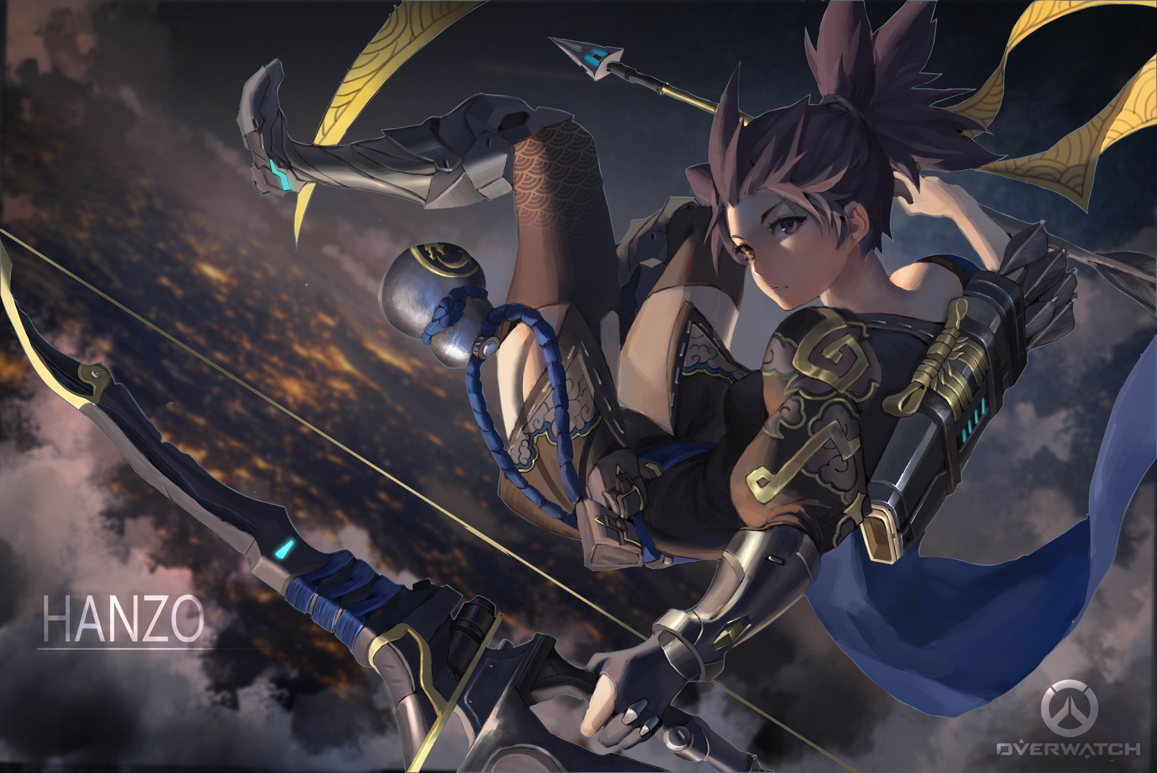 4K, hanzo, genderswap, Games, overwatch, HD Wallpaper