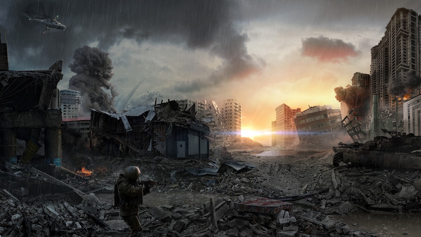 military, 720P, tank, soldier, war, HD Wallpaper