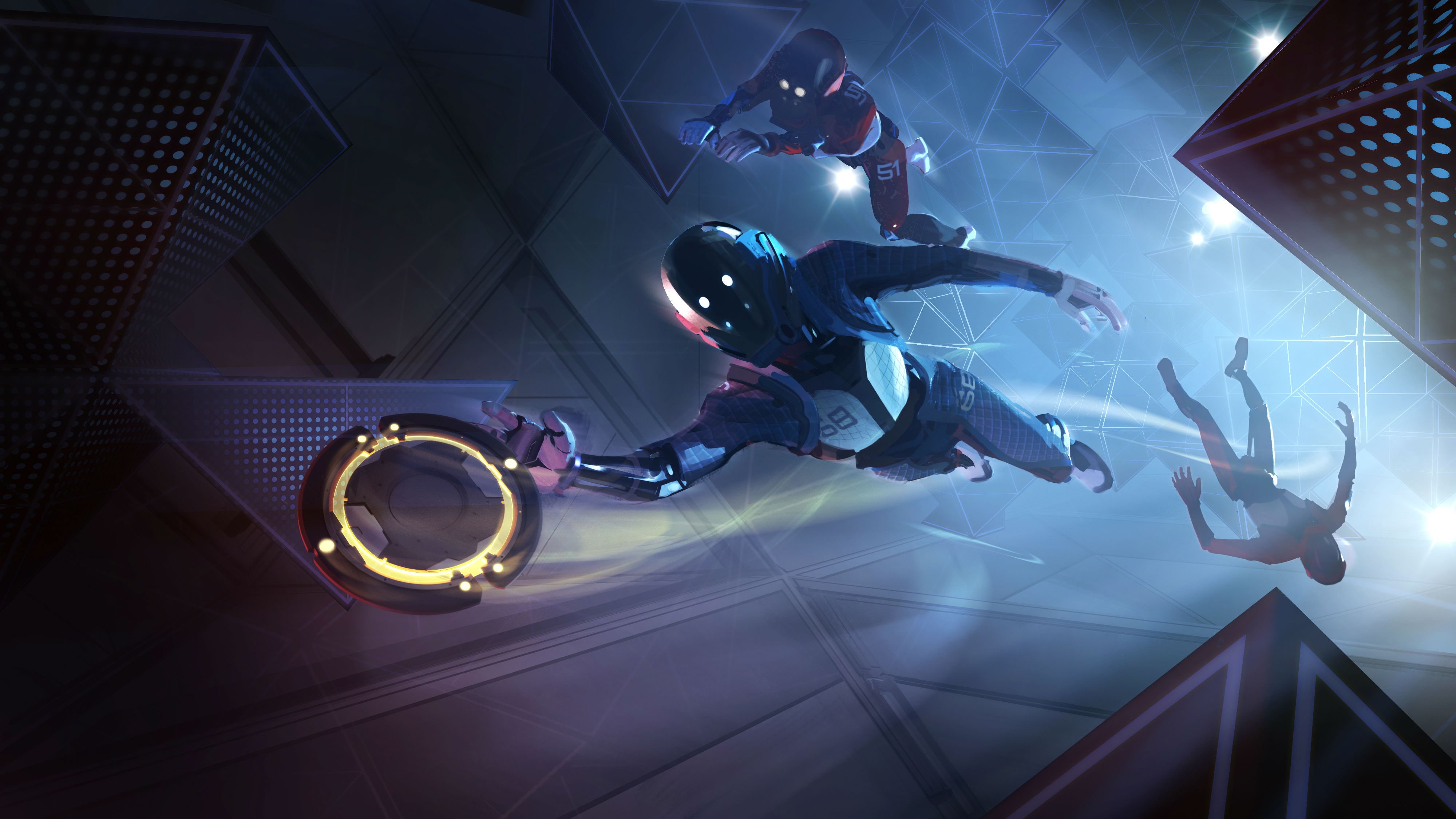 4K, disc, Oculus Touch, 4K, d, VR Games, game, illustration, Lone Echo, HD Wallpaper