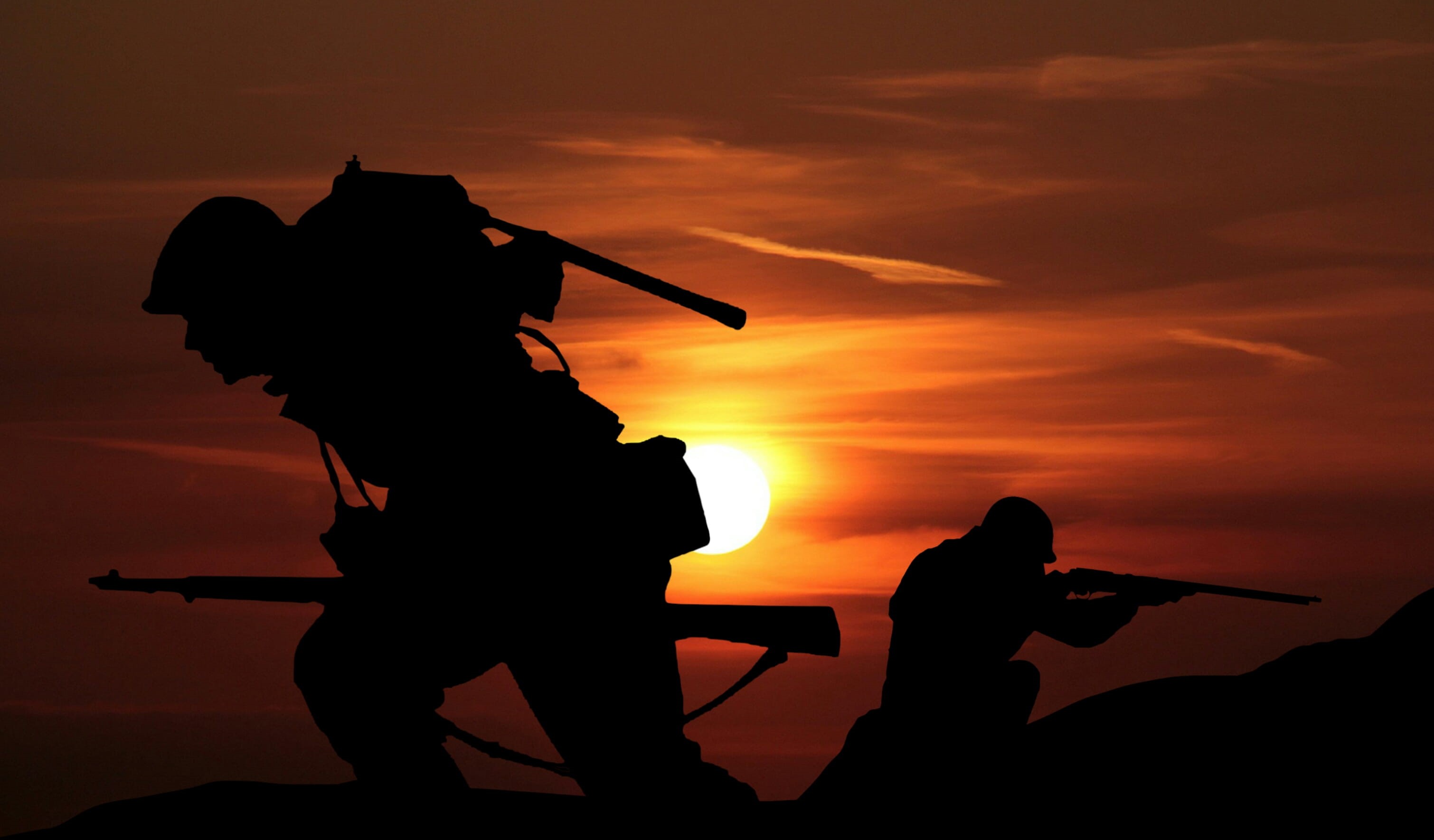 combat, government, battlefield, adult, kill, weapon, game, warfare, aggression, protection, one person, assault, musical instrument, army, silhouette, HD Wallpaper