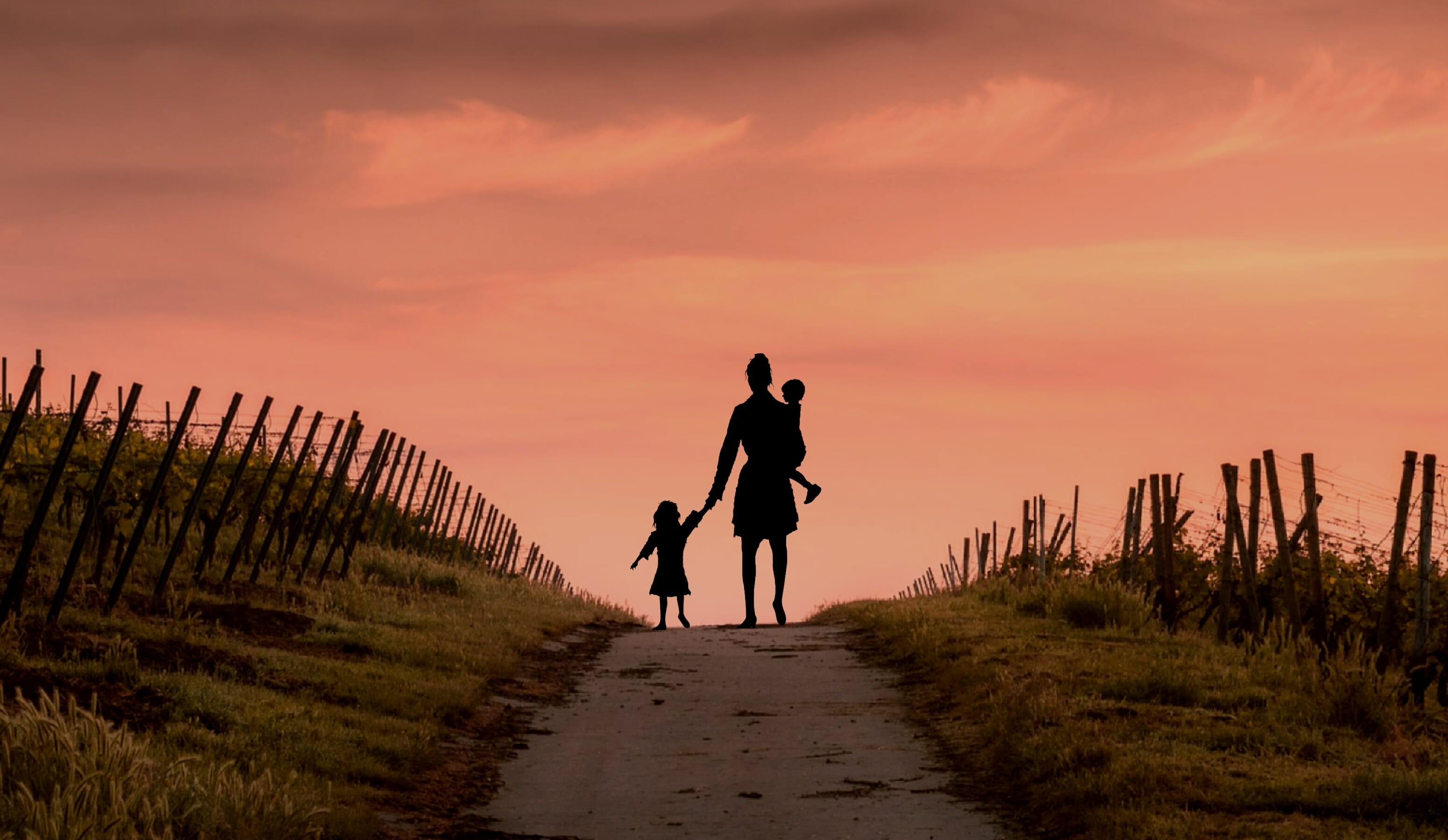 depressed, nature, beauty in nature, child, poverty, males, men, childhood, drama, 2K, sunset, son, road, footpath, full length, walking, motherhood, lonely, HD Wallpaper