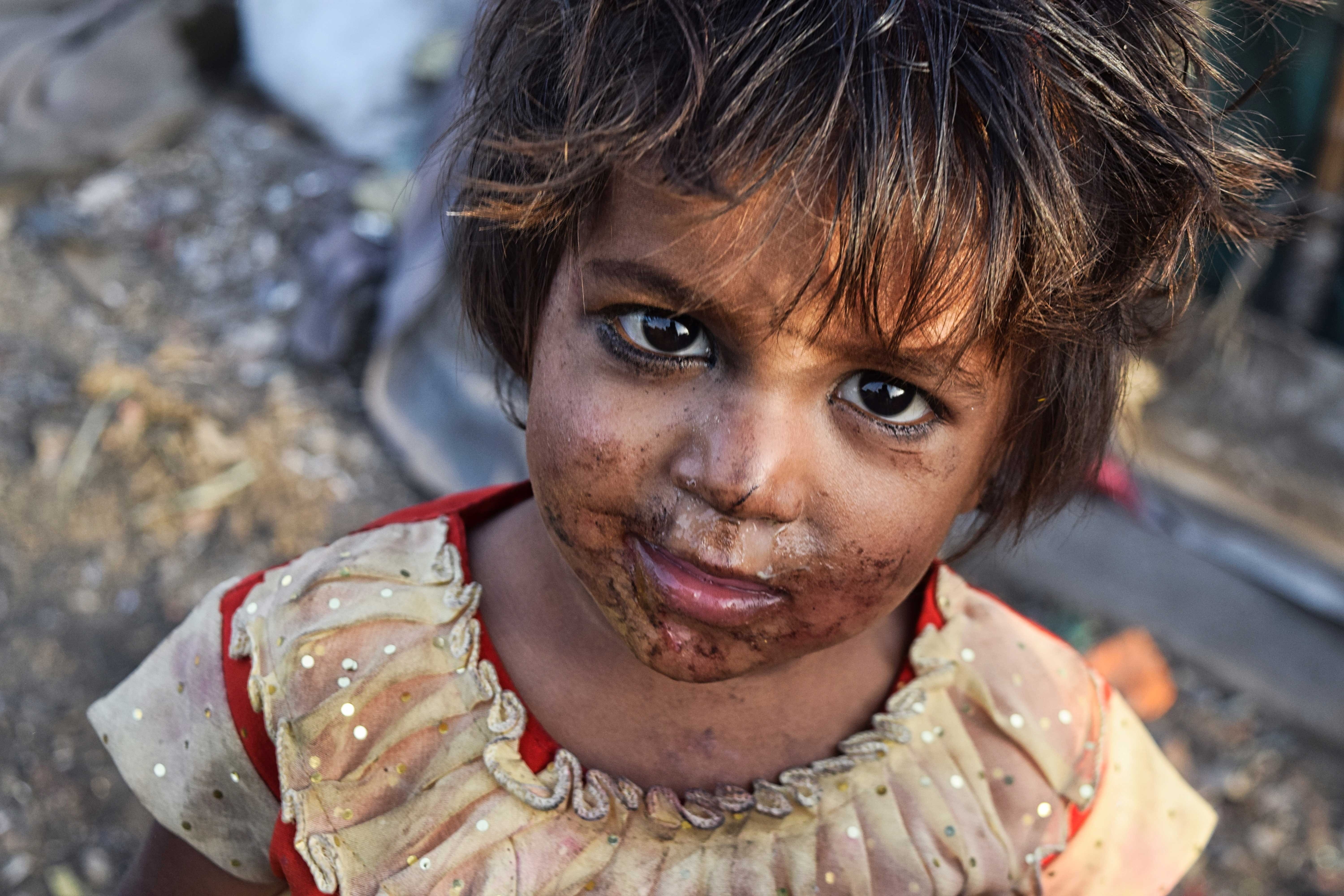 happy, outdoors, smiling, close, headshot, close-up, social issues, photo, face, lifestyle, girls, innocence, males, brown shirt, brown, poverty, poor, HD Wallpaper