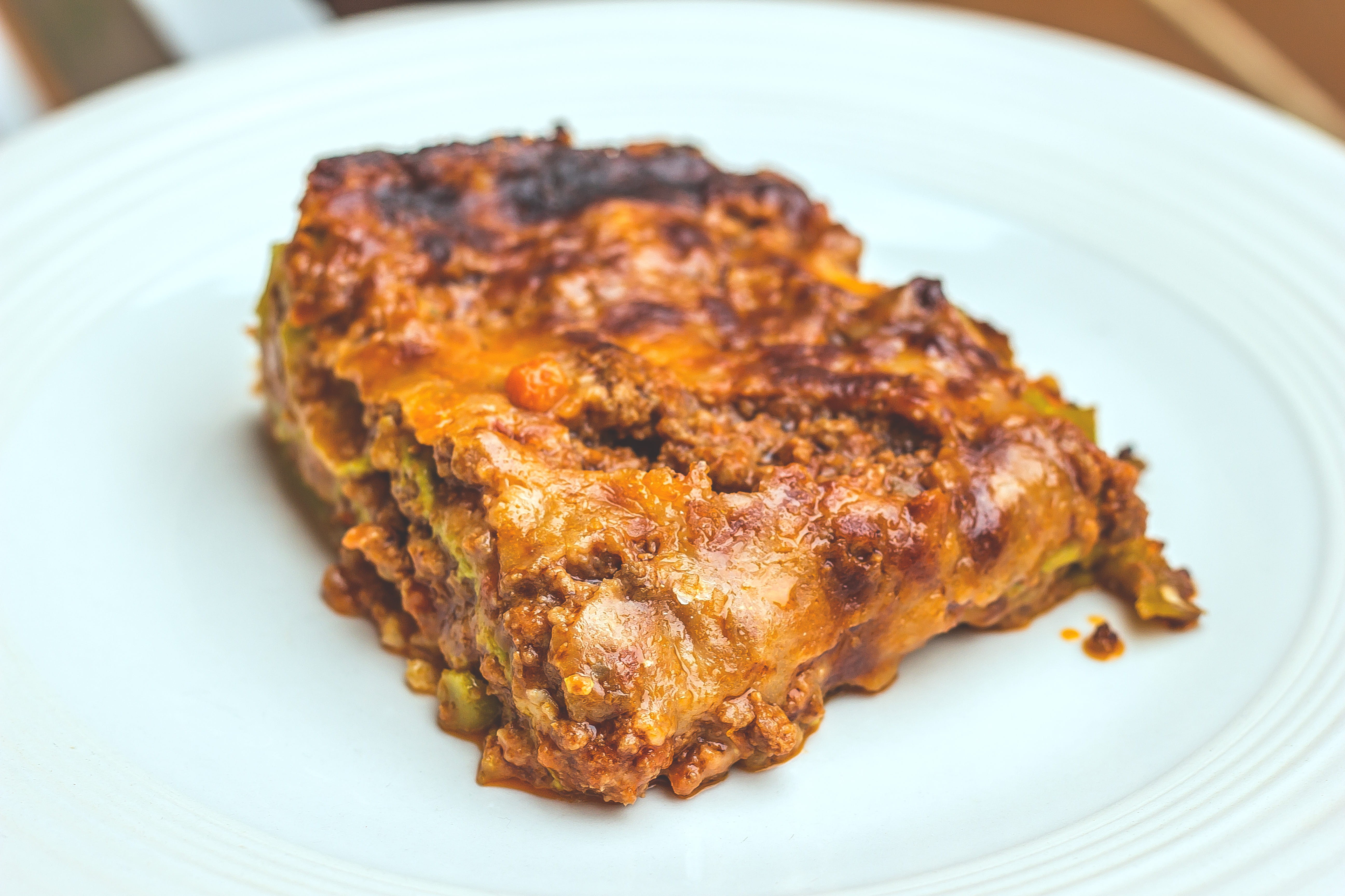 pasta, ready-to-eat, plate, green pasta, besciamella, ragù, food and drink, lasagne, italianfood, high angle view, spinach, no people, wellbeing, meta, HD Wallpaper