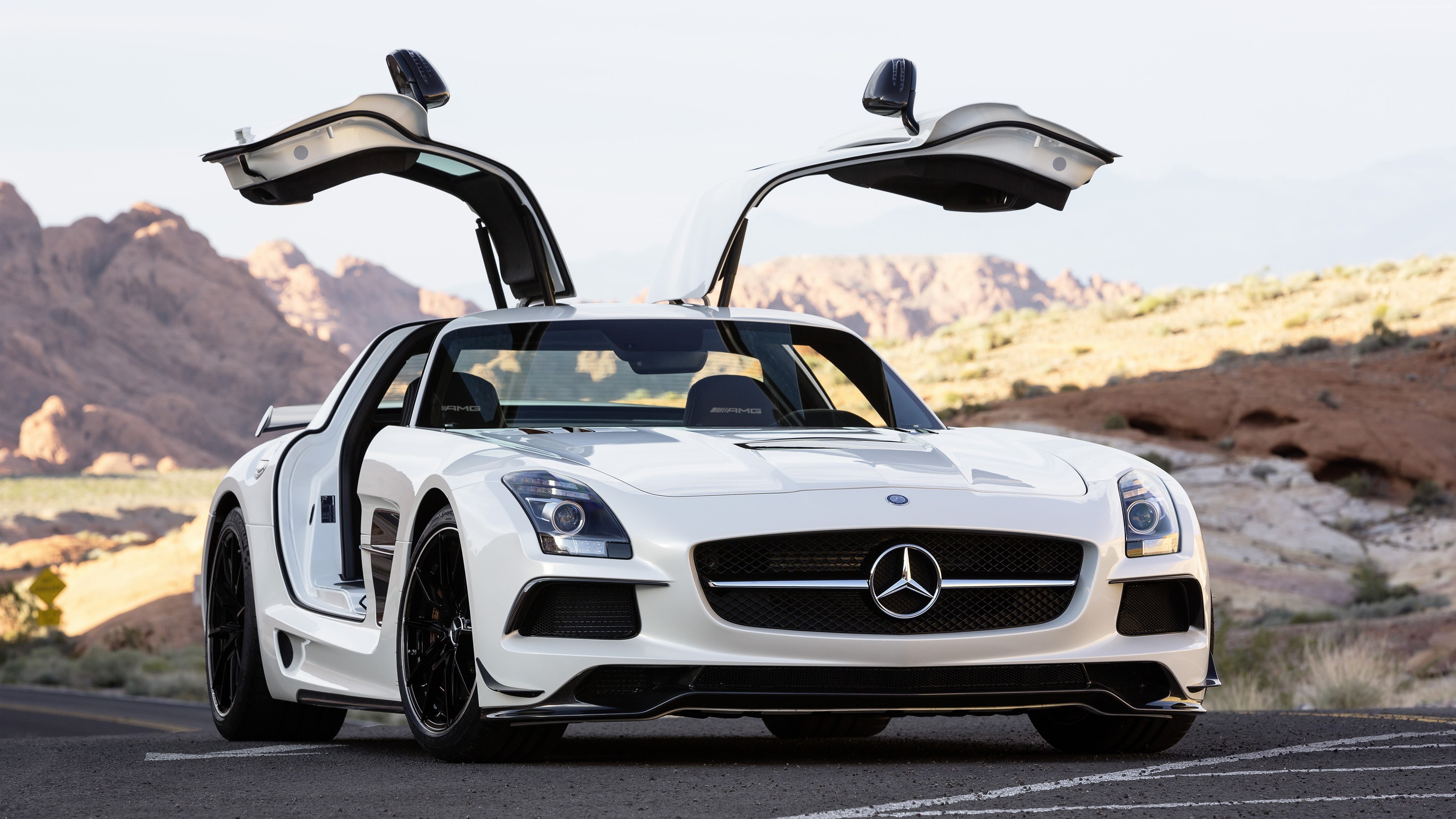 review, Mercedes-Benz SLS 63 AMG Black Series, rent, buy, 4K, sport car, HD Wallpaper