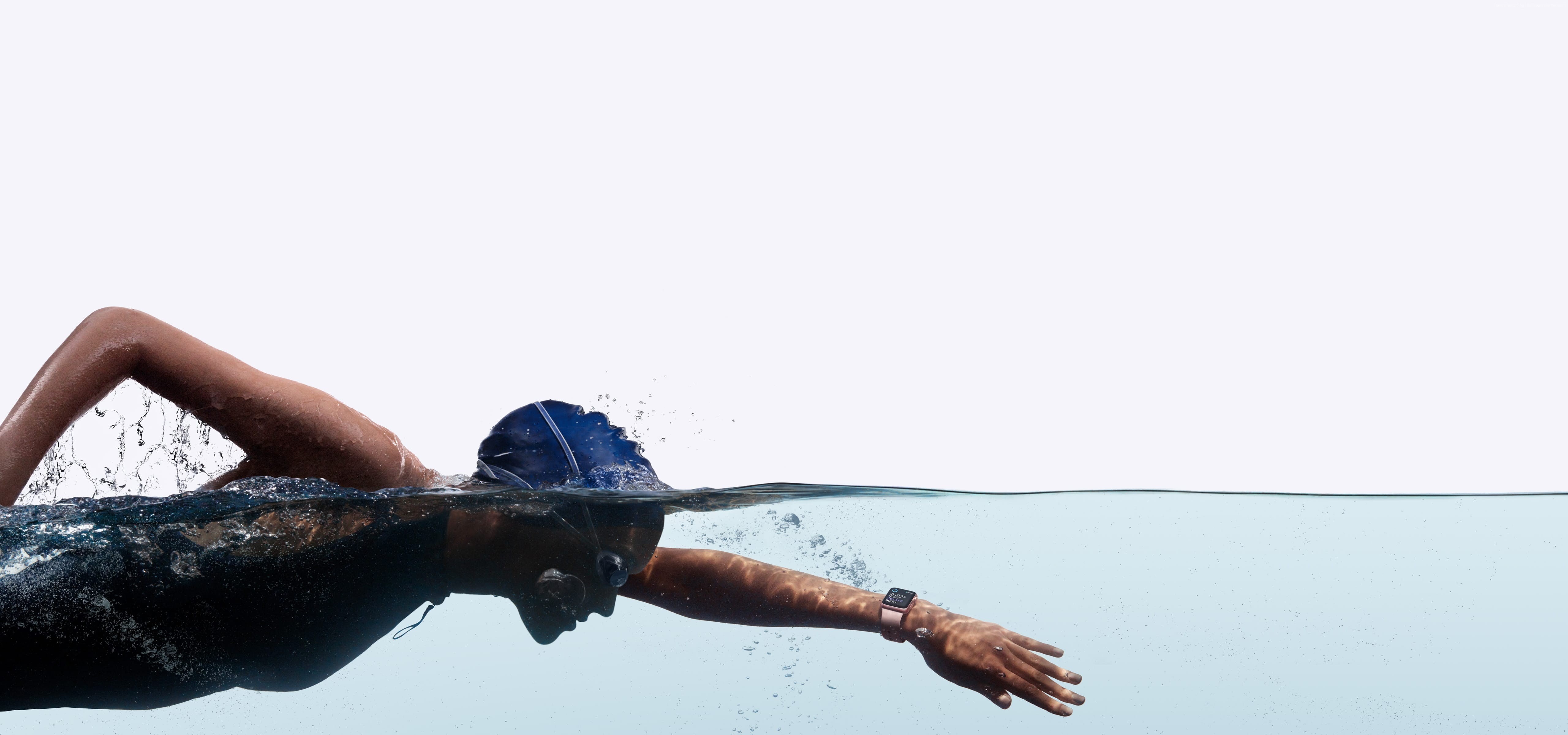 Apple, Real Futuristic Gadgets, 5K, silver, swimmer, Apple Watch Series 2, smart watch, iWatch, display, HD Wallpaper