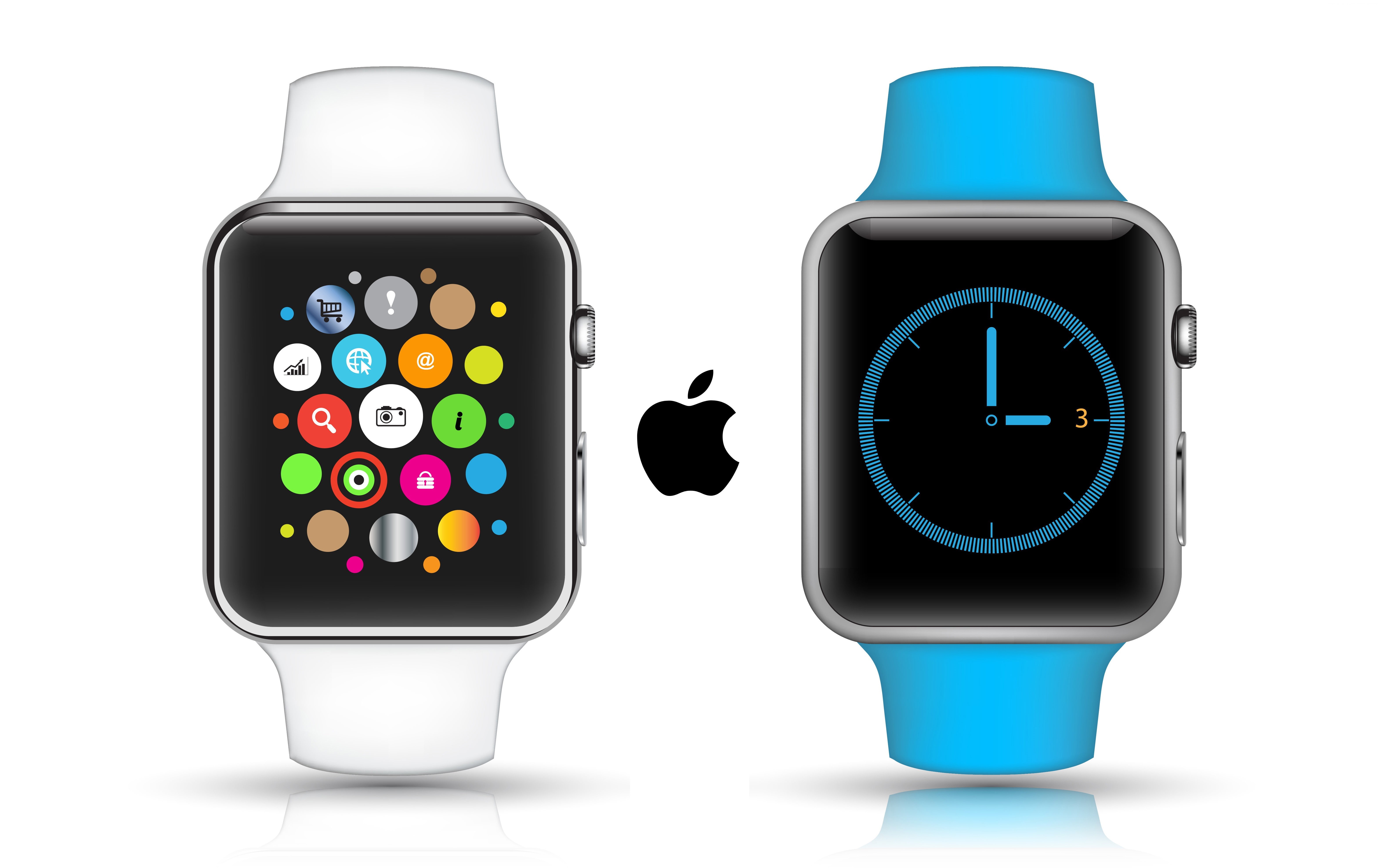 watches, 5k, Real Futuristic Gadgets, display, 5K, review, Apple Watch, 4k, interface, iWatch, silver, Apple, HD Wallpaper
