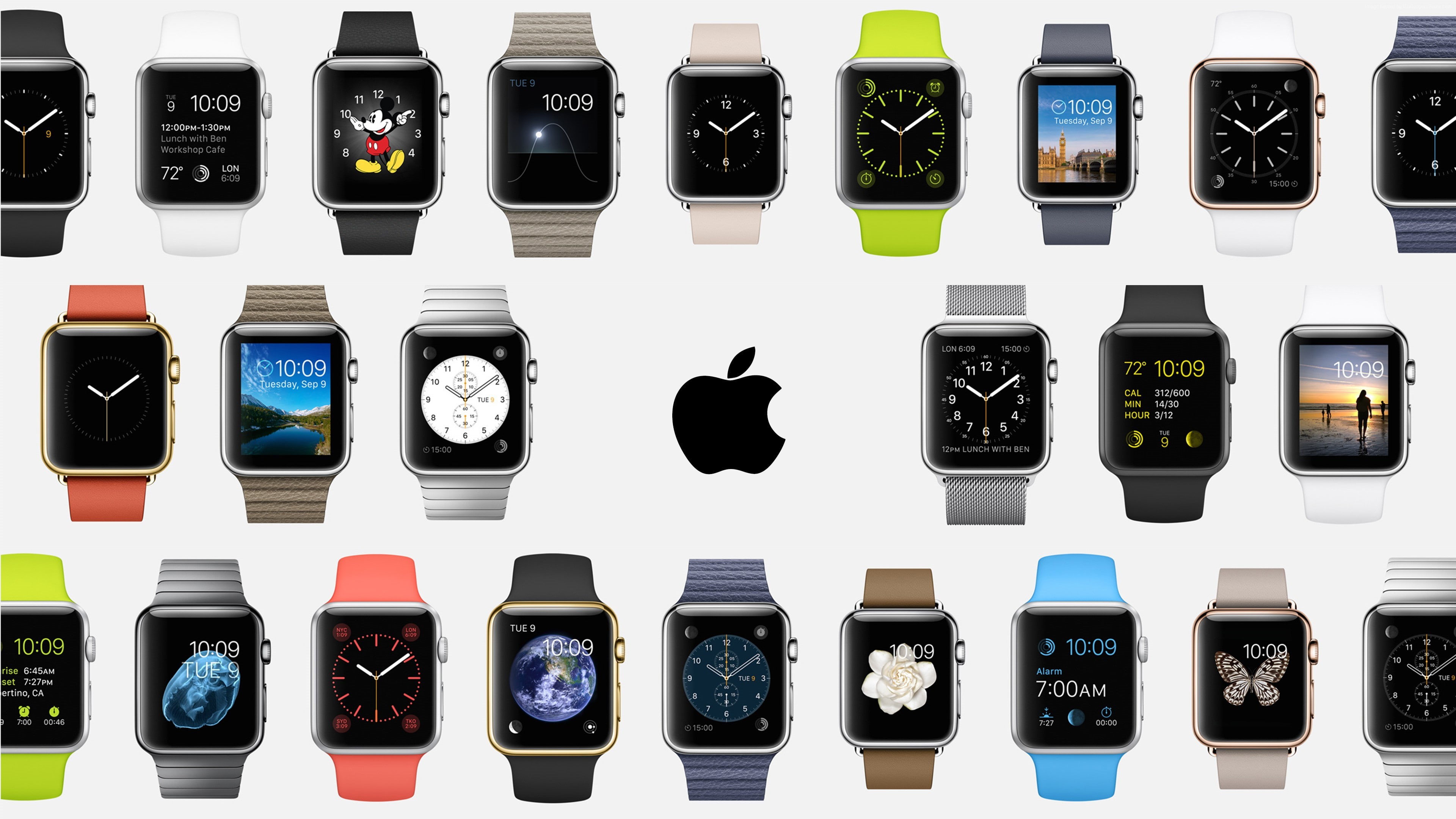 5k, interface, 4k, Apple, 4K, iWatch, Apple Watch, watches, silver, display, review, Real Futuristic Gadgets, HD Wallpaper
