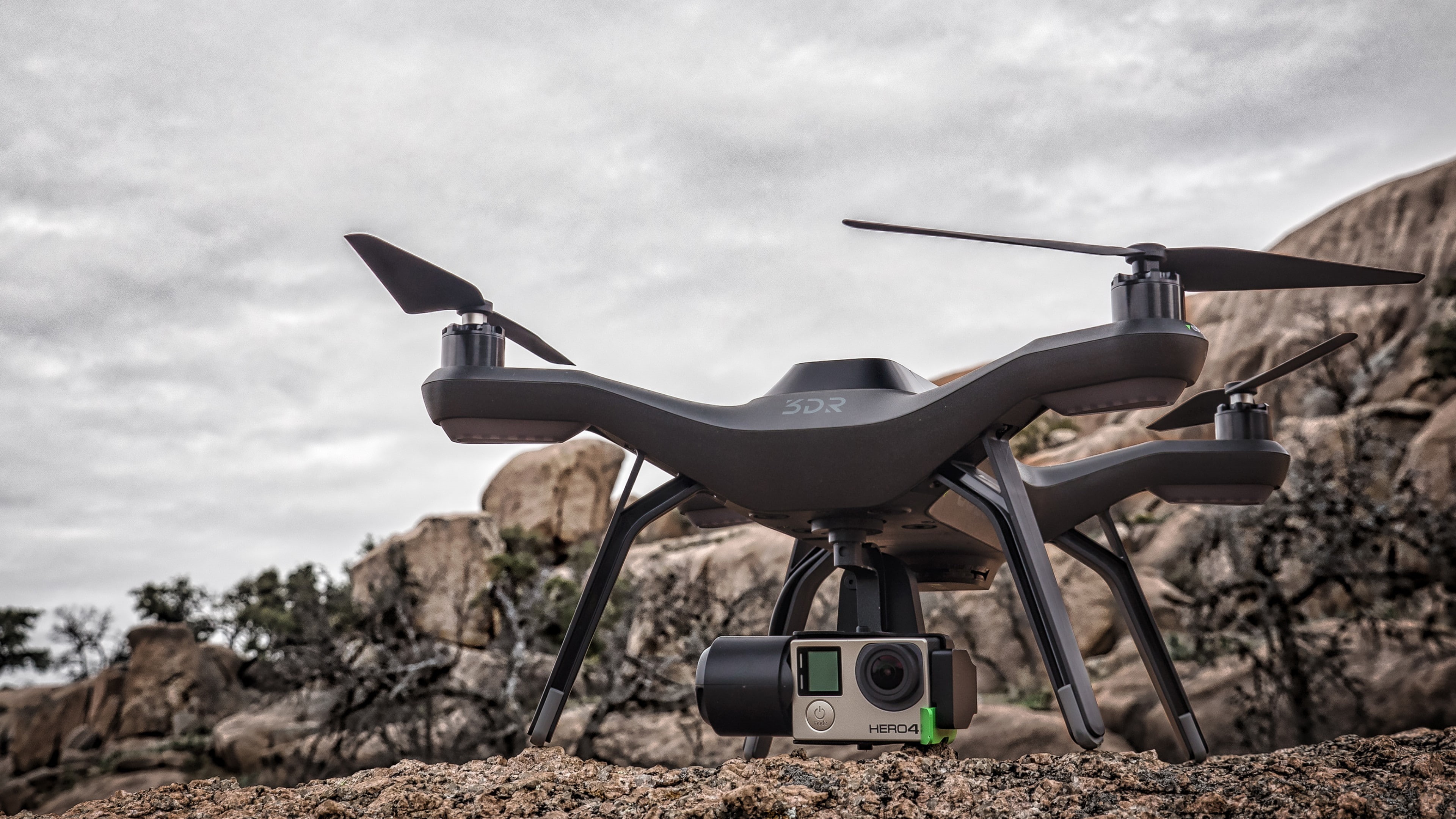 3dr Solo, test, ground, 3D Robotics, review, copter, Hi-Tech News-2015, hero, quad, gopro, black, unboxing, silver, 4K, HD Wallpaper