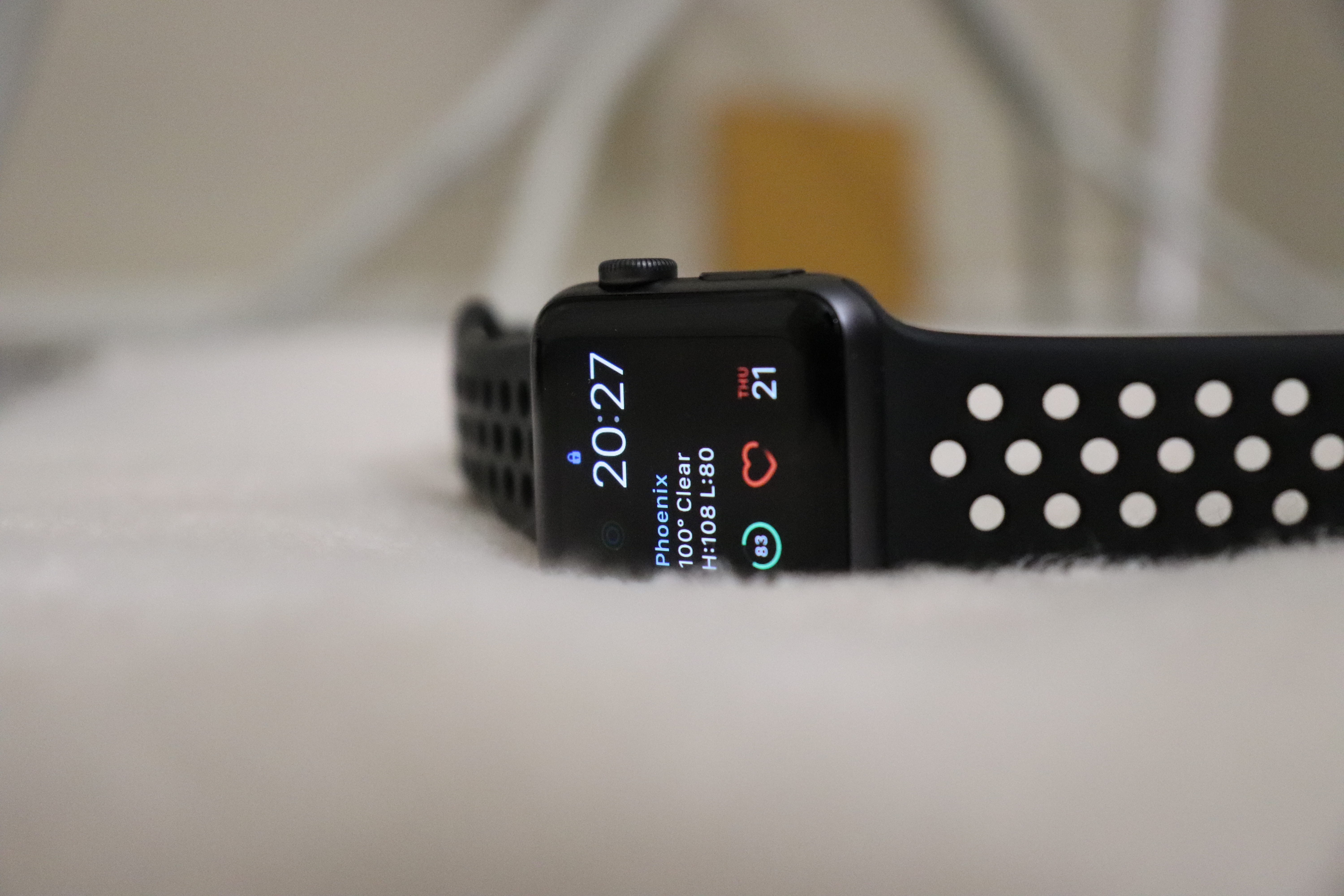 5K, adapter, control, connector, displaying, techie, communication, aluminum, wear, apple, black color, no people, electrical device, still life, wrist watch, HD Wallpaper
