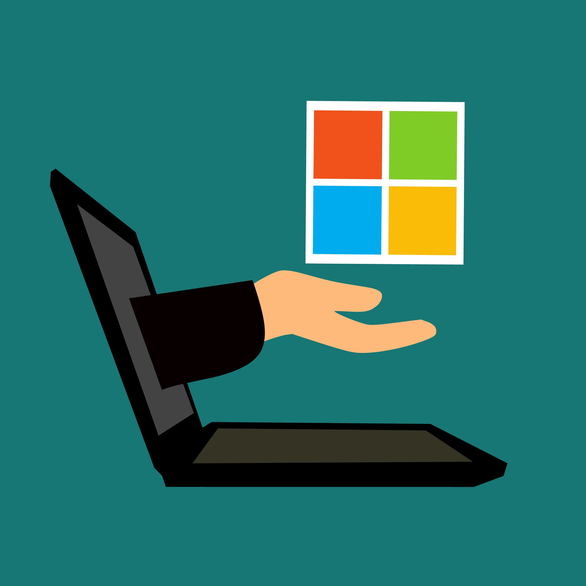 ms, human hand, developer, indoors, laptop, colored background, color, computer, microsoft, wireless, update, device, illustration, business, communication, Phone HD Wallpaper