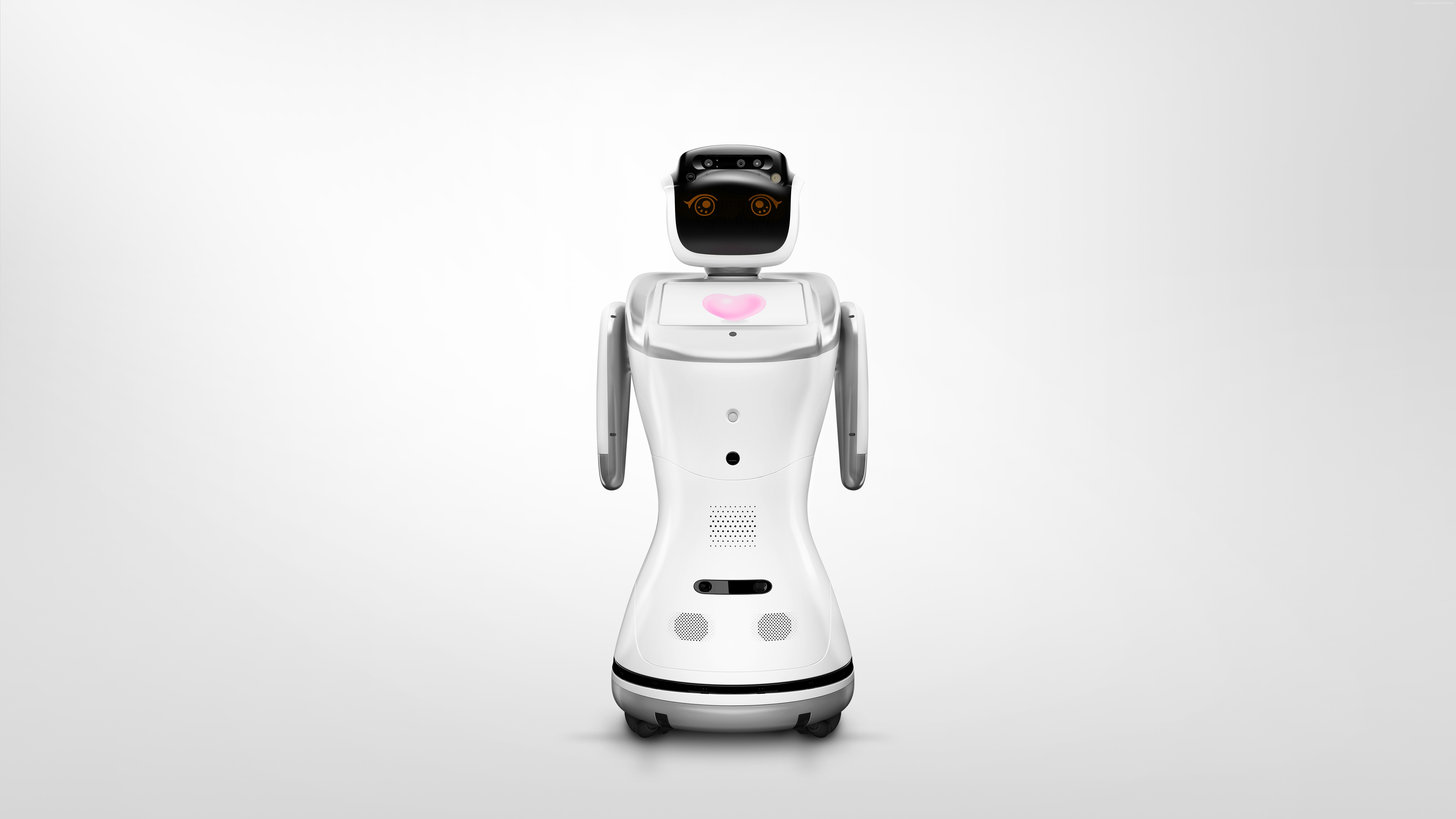 Humanoid Robot, service robot, Sanbot, 8K, Cloud-brained, best robots, HD Wallpaper