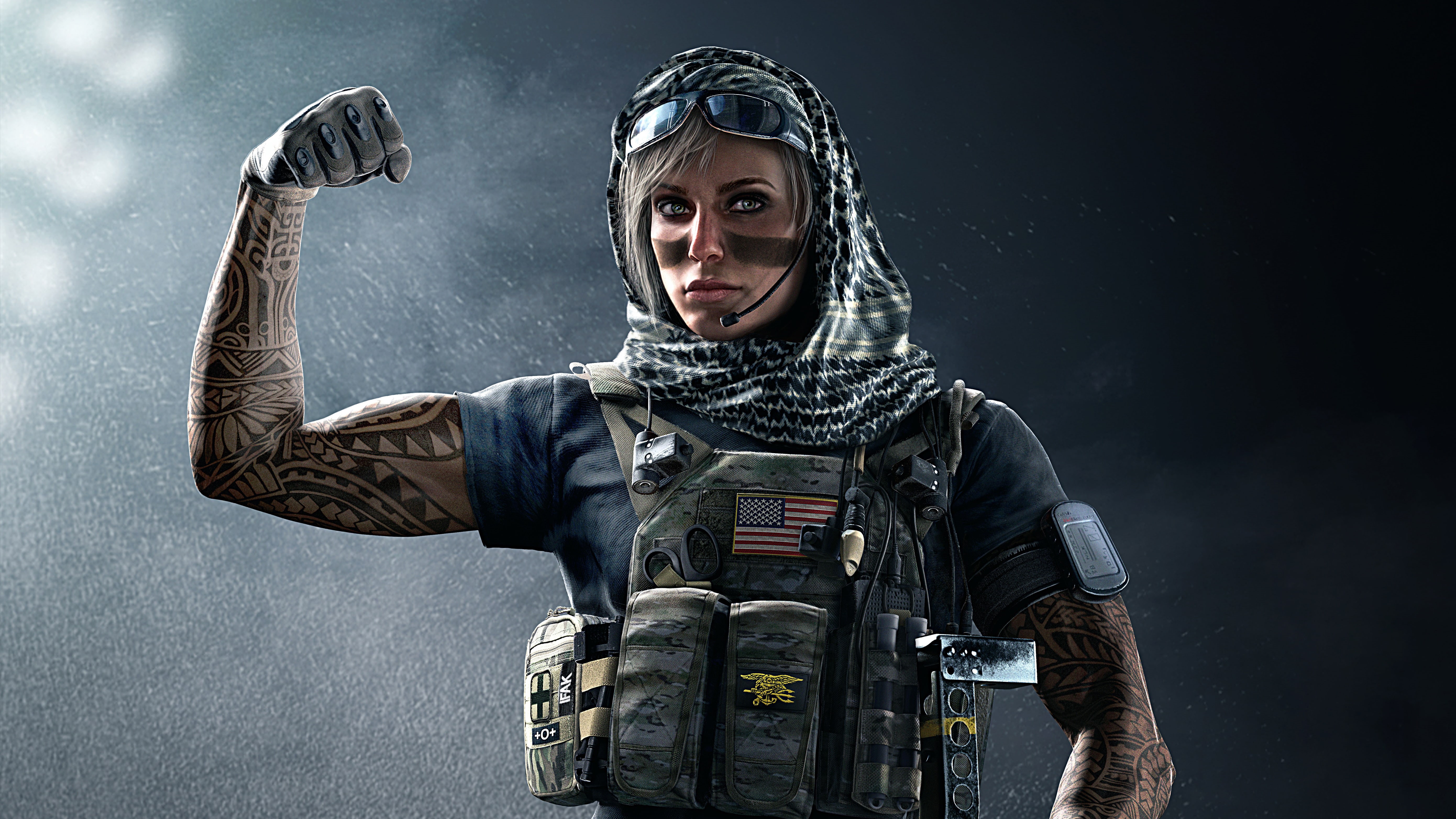 5K, Tom Clancys, Rainbow Six Siege, 5K, Valkyrie, HD Wallpaper