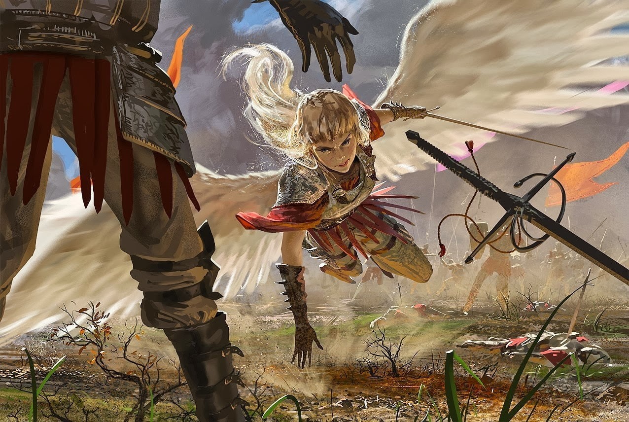 angel, valkyries, 480P, HD Wallpaper