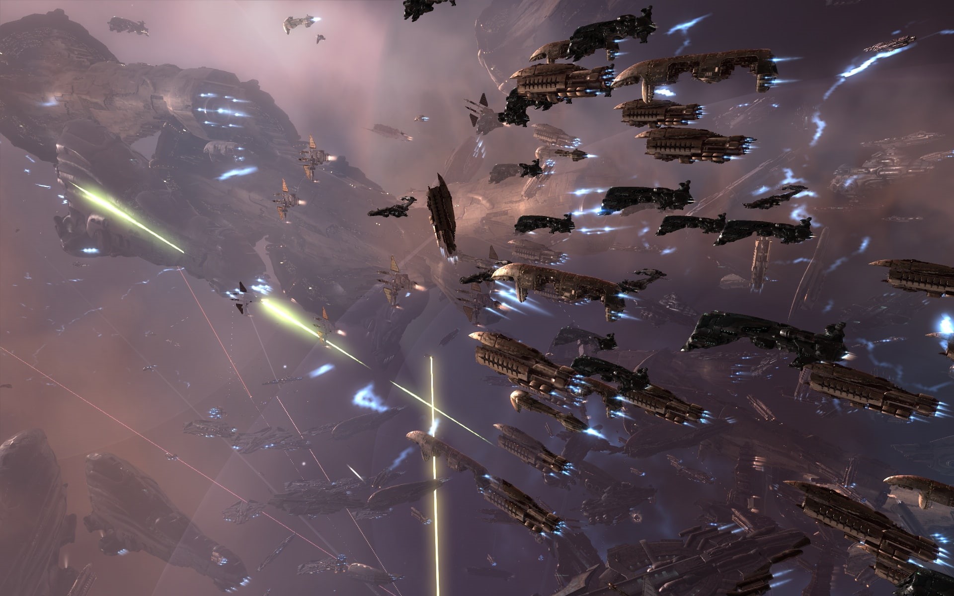 spaceships, eve, video games, 1080P, battle, online, hd, HD Wallpaper
