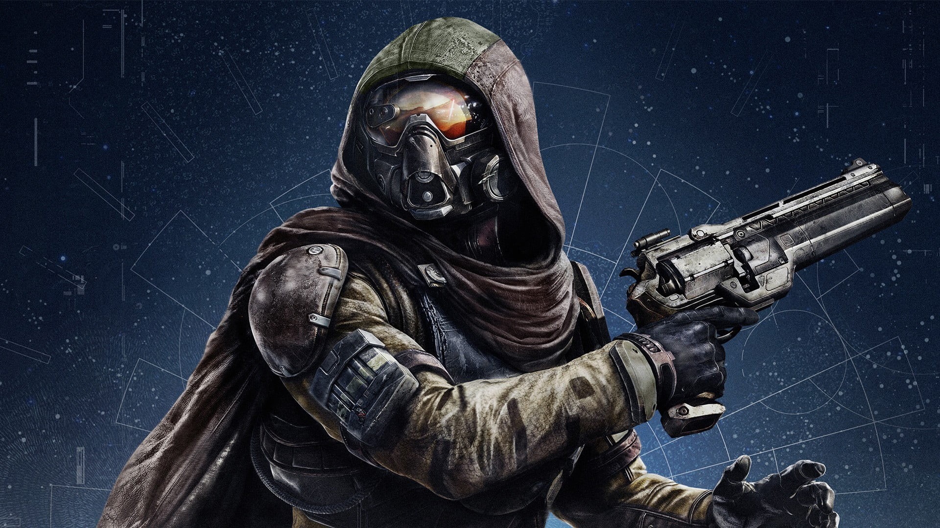 winter, real people, waist up, 1080P, snowing, mask, Destiny (video game), adult, aggression, military, night, s, headwear, security, people, goggles, HD Wallpaper