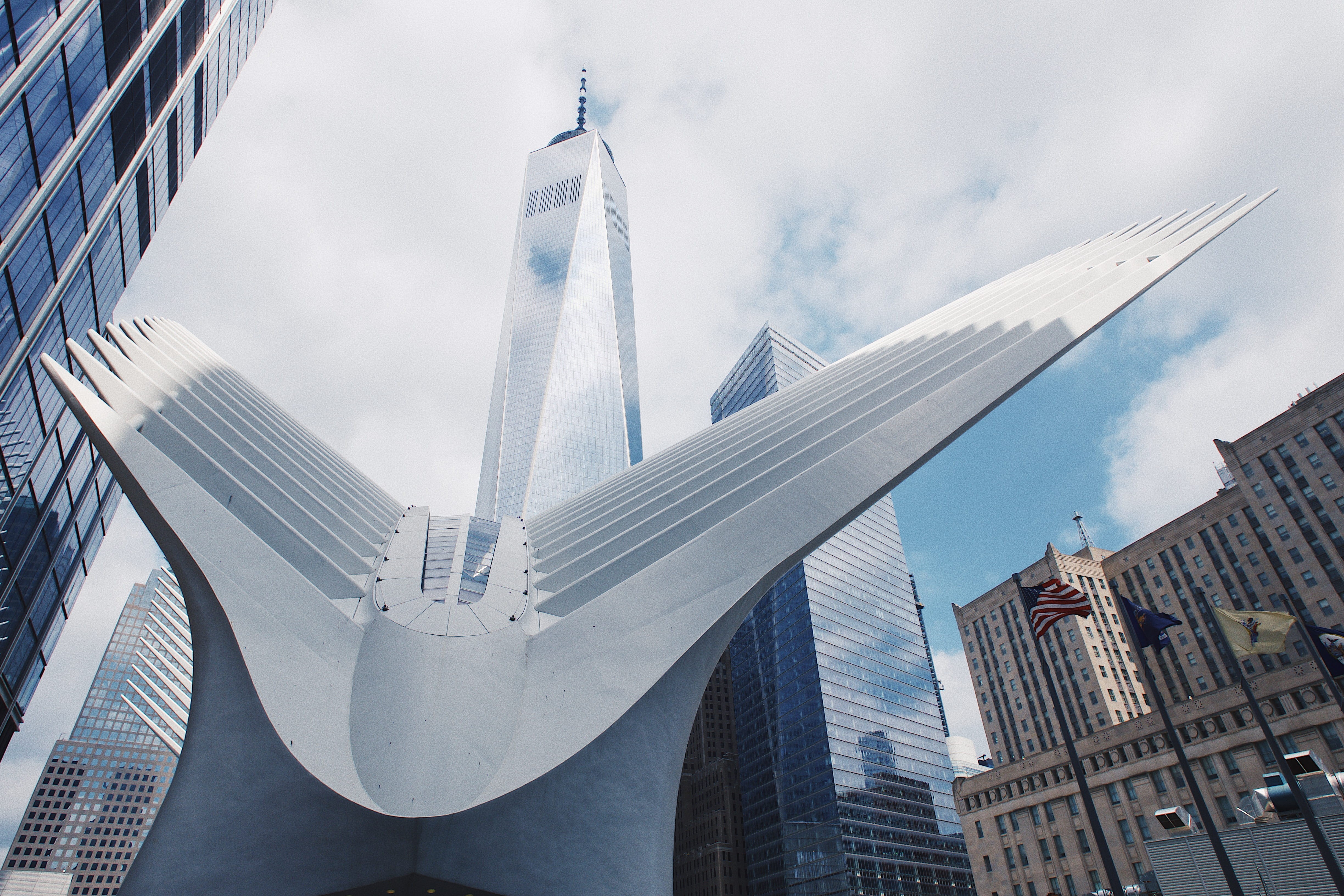 day, buildings, built structure, travel destinations, cityscape, united states, no people, sky, city, architecture, skyscraper, oculus, modern, office, HD Wallpaper