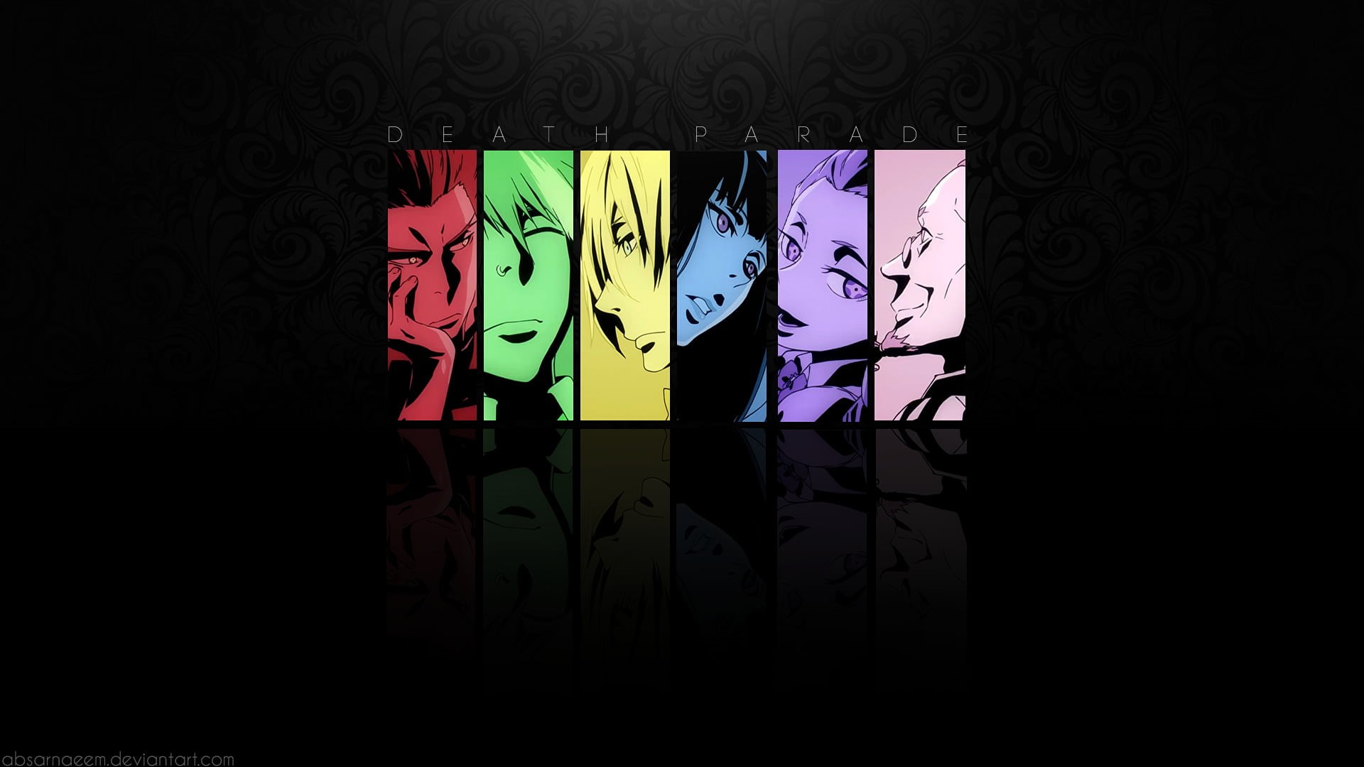 art and craft, no people, body part, abstract, Nona (Death Parade), Decim (Death Parade), wall - building feature, studio shot, digital composite, Death Parade, HD Wallpaper