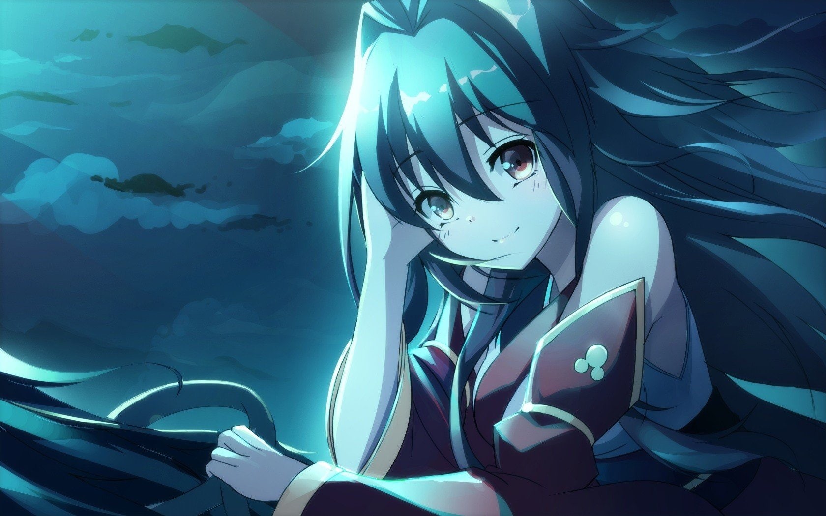 art, Anime Girls, x, 720P, 1680x1050 px, nature, hd, girls, px, anime, forests, HD Wallpaper