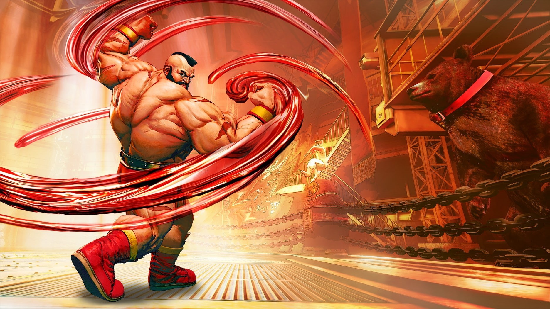 shirtless, PlayStation 4, Street Fighter V, Zangief(street fighter), 720P, HD Wallpaper