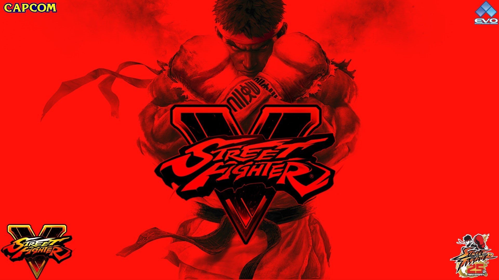 event, red, costume, colored background, portrait, full length, one person, indoors, red background, 1080P, Street Fighter V, festival, studio shot, celebration, HD Wallpaper