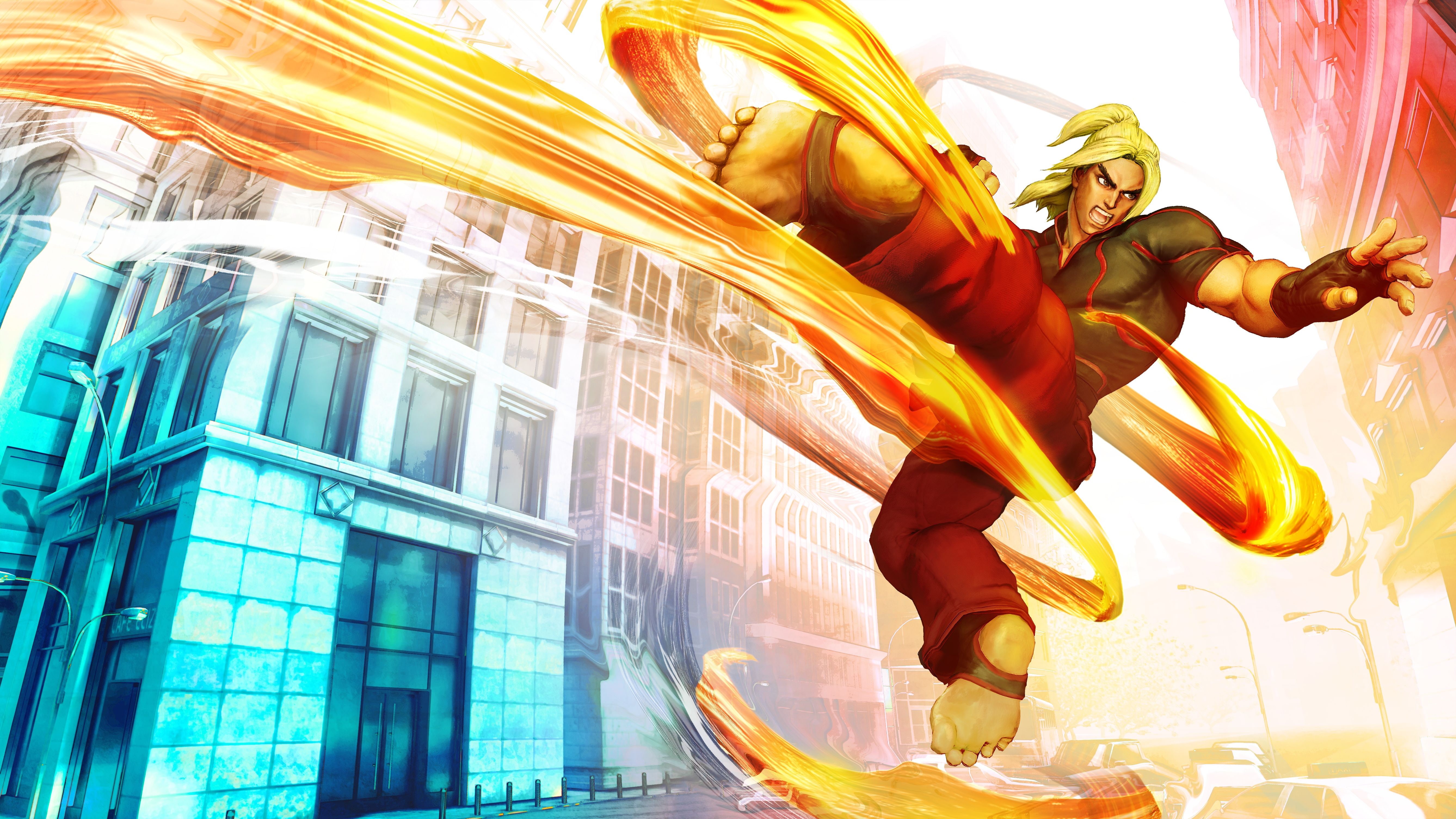 5K, Street Fighter V, Ken, HD Wallpaper