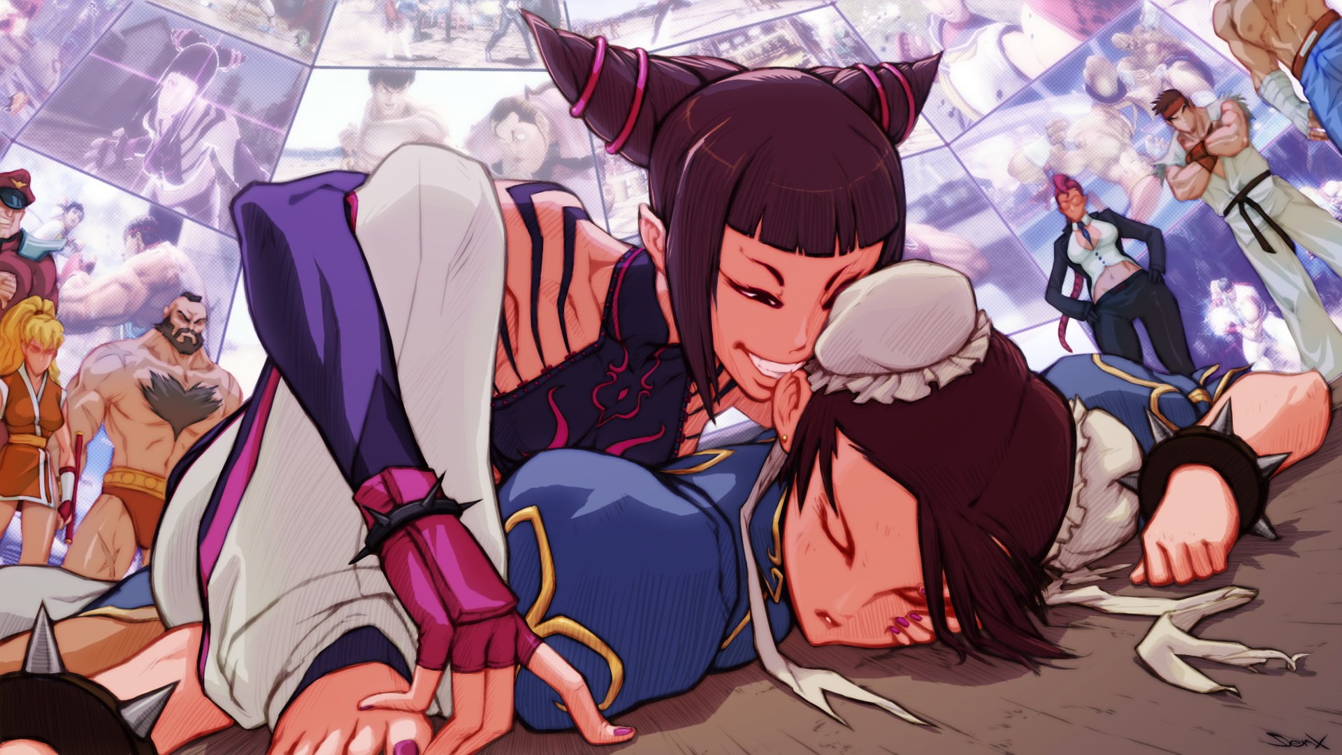 street, capcom, chun, hd, graphic, fighter, 1080P, li, video games, HD Wallpaper