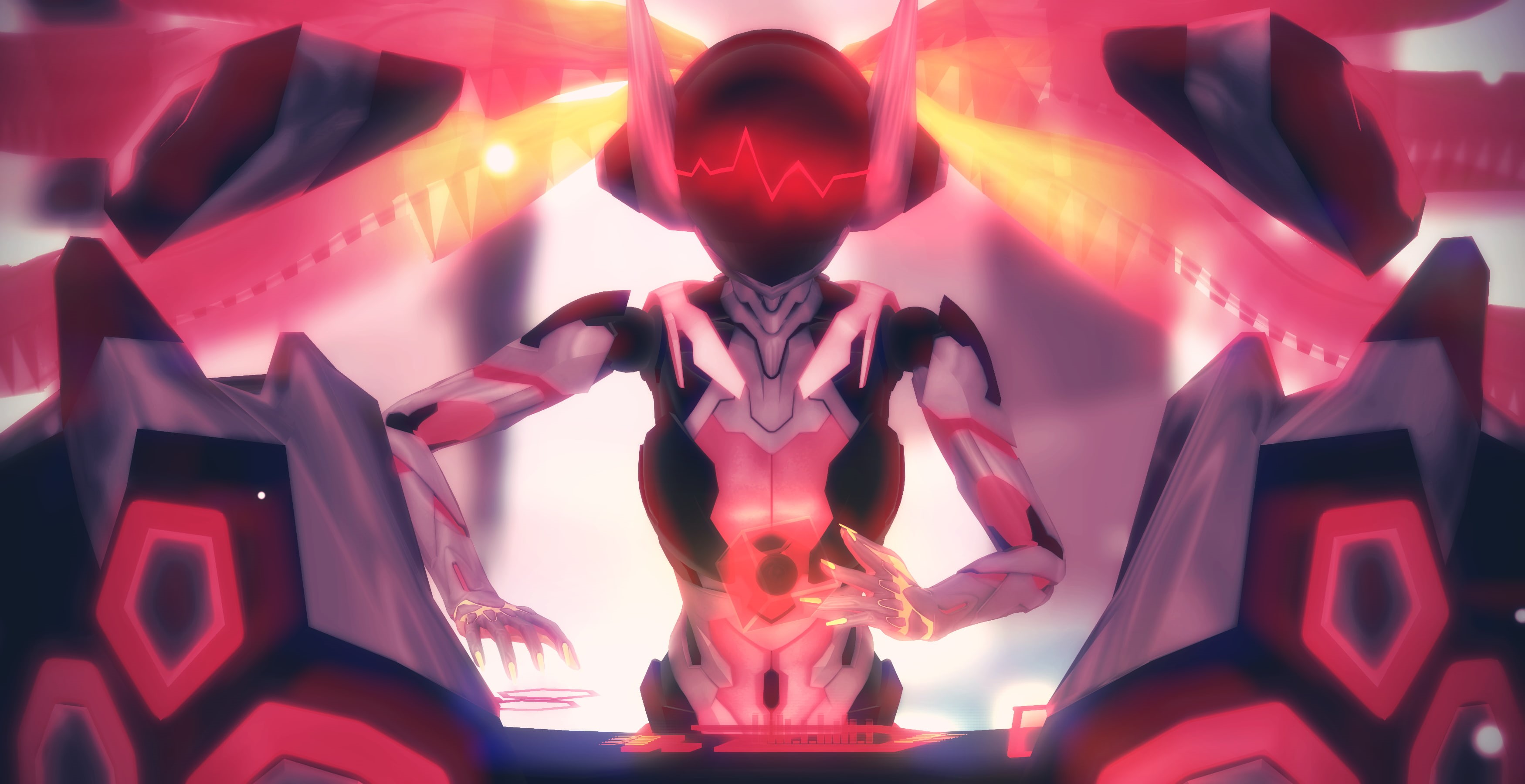 Sona (League of Legends), music, DJ, 2K, League of Legends, neon, pink, anime, mask, HD Wallpaper