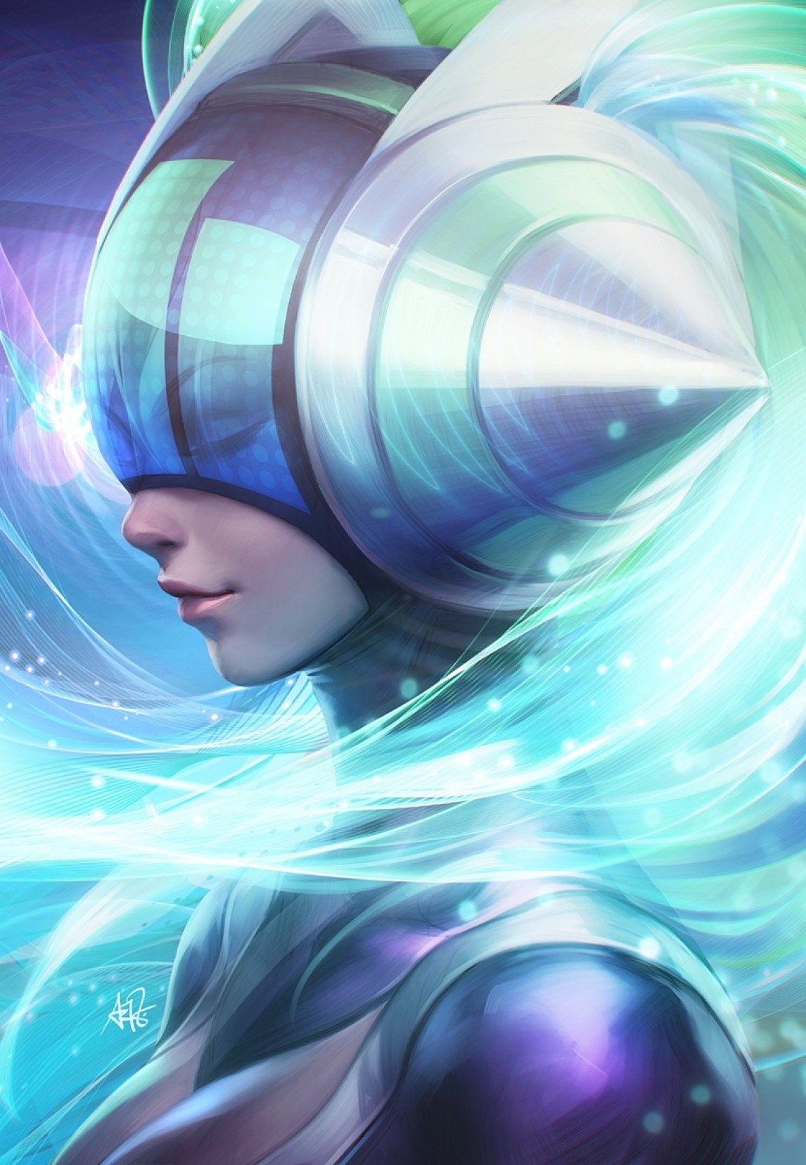 720P, DJ Sona, video games, League Of Legends, Artgerm, Phone HD Wallpaper