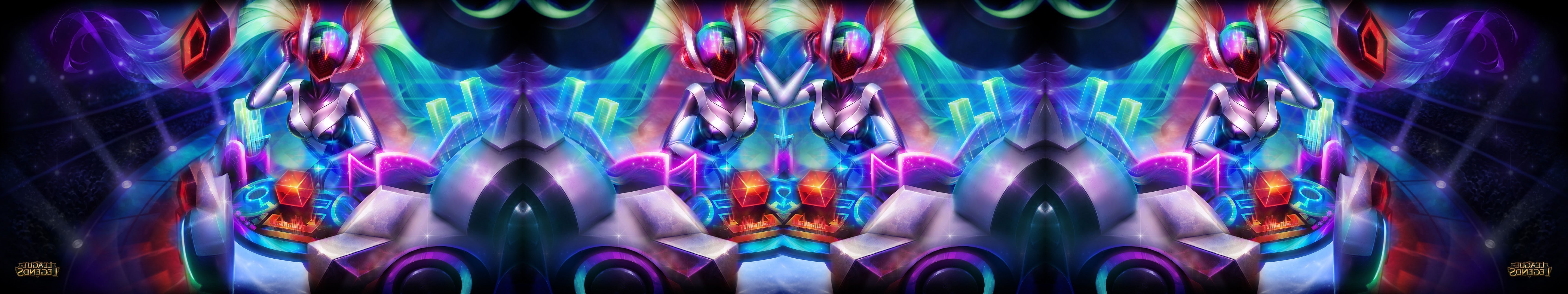 5K, league of legends sona dj sona, HD Wallpaper
