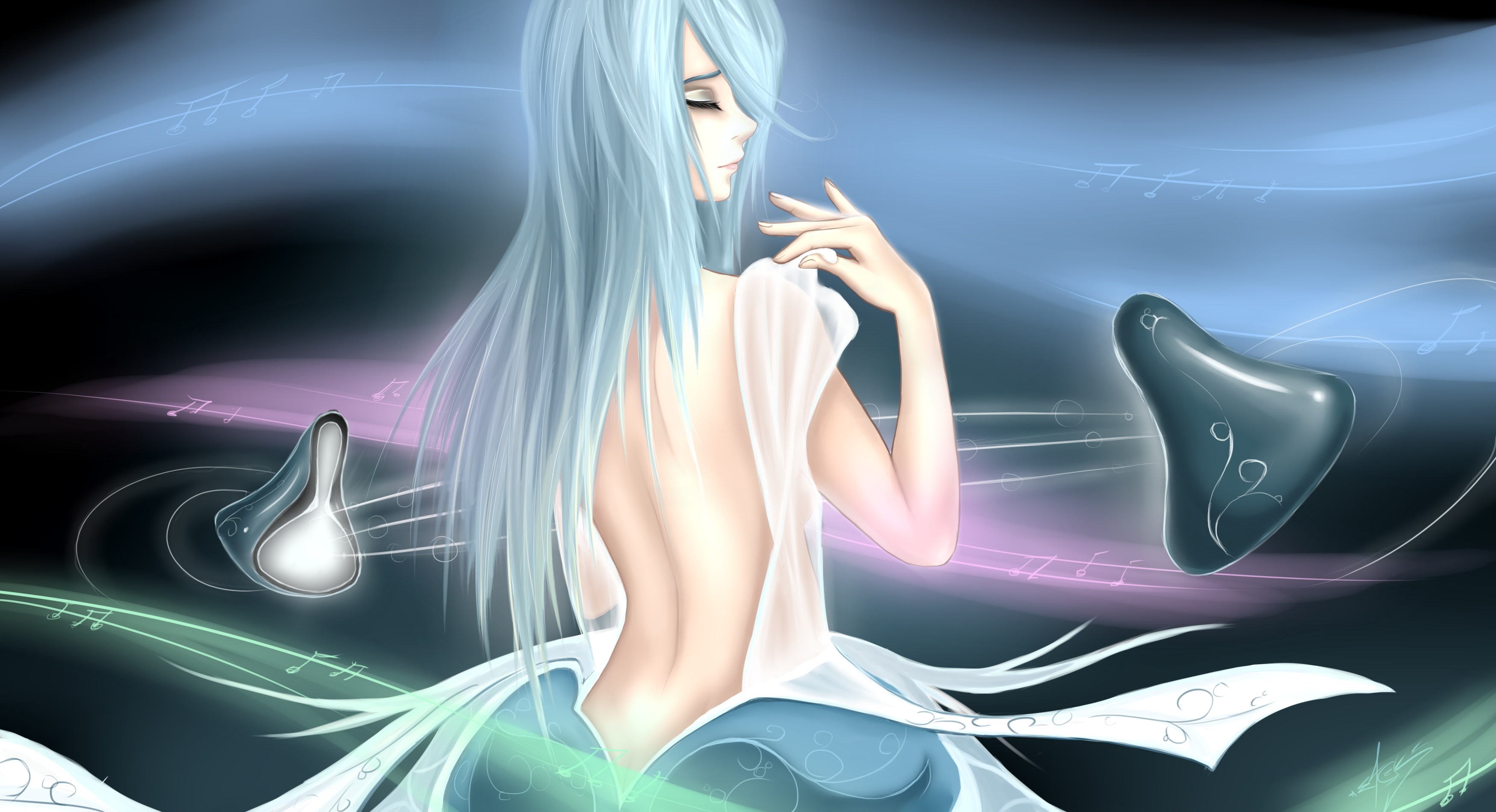 beautiful woman, League of Legends, long hair, illuminated, motion, young adult, light, video games, hairstyle, females, people, women, beauty, night, hair, HD Wallpaper
