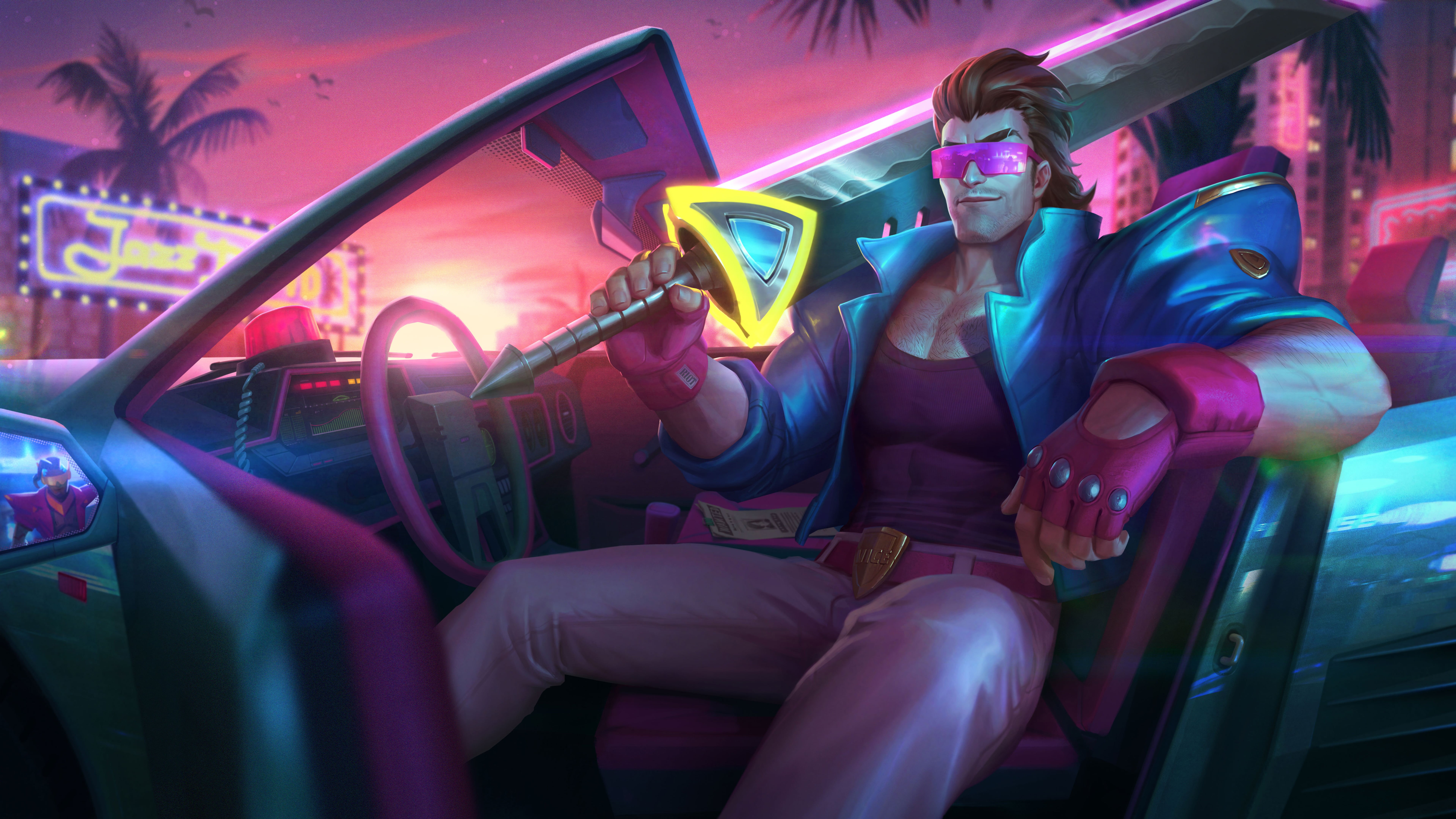 8K, League of Legends, Garen (League of Legends), video games, HD Wallpaper