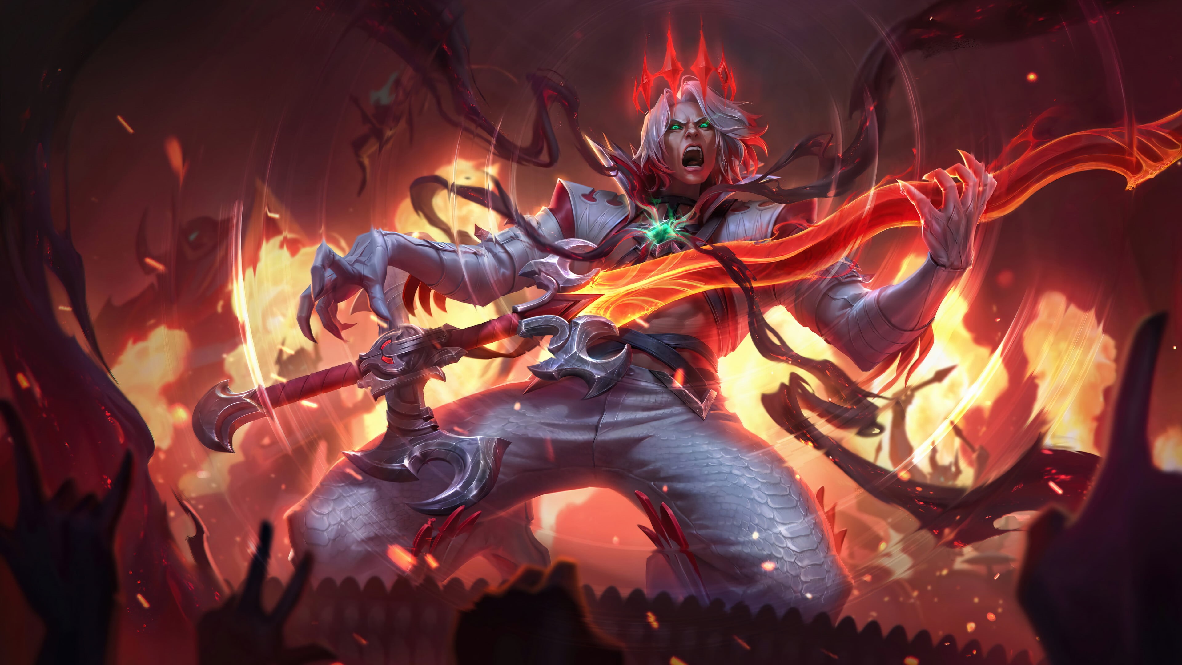 dark, 4K, Viego (League of Legends), rock, music, rock stars, pixel art, GZG, Viego, League of Legends, 4K, digital art, Riot Games, Pentakill, HD Wallpaper
