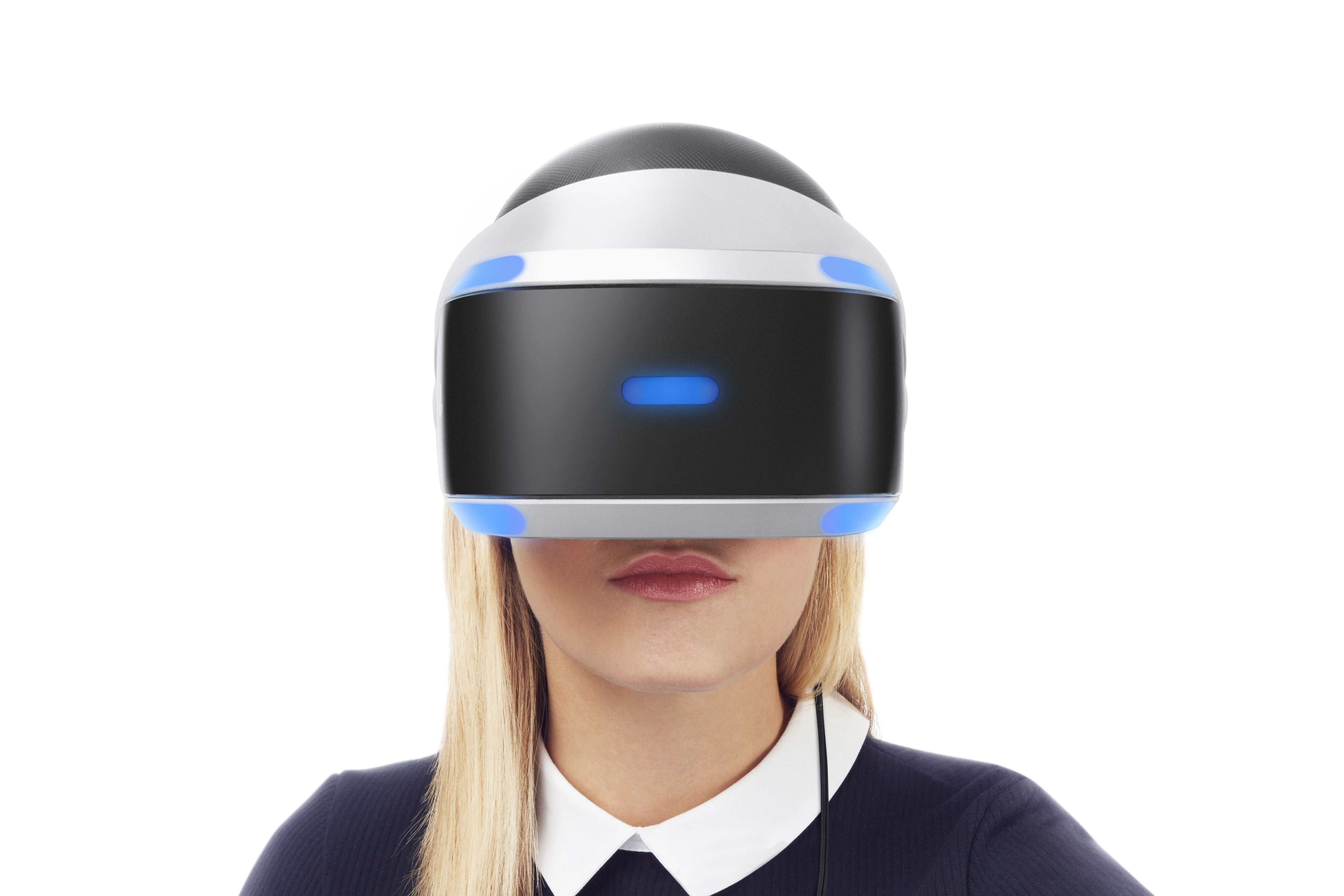 black, woman, white, wearing, PlayStation VR, Virtual reality, Sony, 4K, goggles, vr, HD Wallpaper