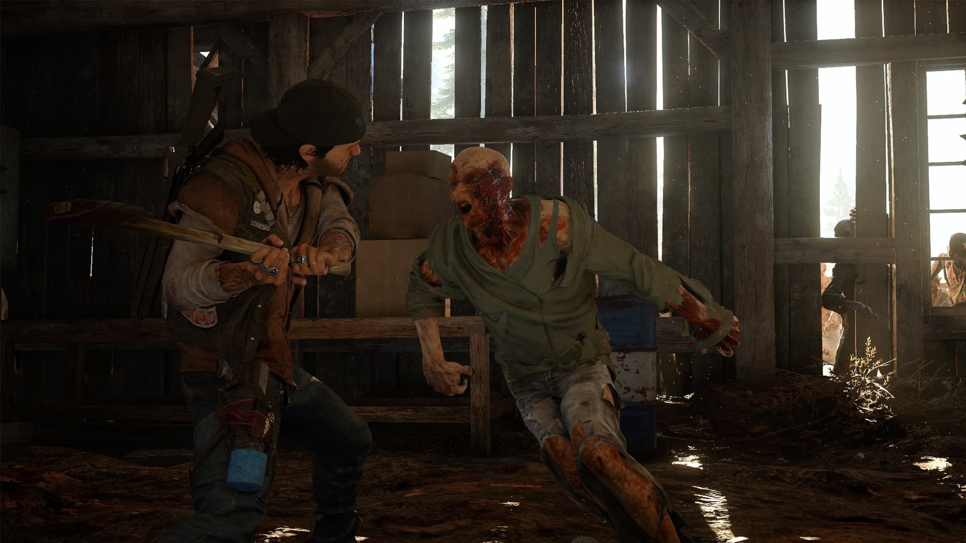 daylight, video games, adult, men, art and craft, hat, Days Gone, indoors, religion, people, built structure, ruined, day, human representation, history, HD Wallpaper