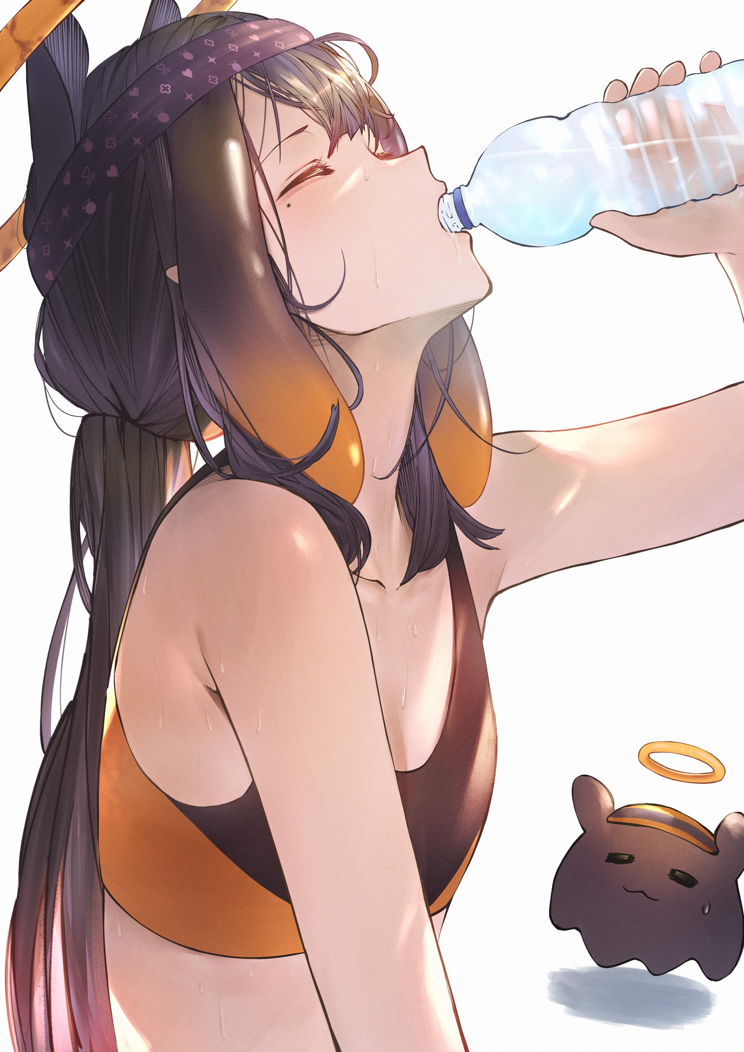 digital art, Hololive, Ninomae Inanis, 2K, anime, portrait, anime girls, Phone HD Wallpaper