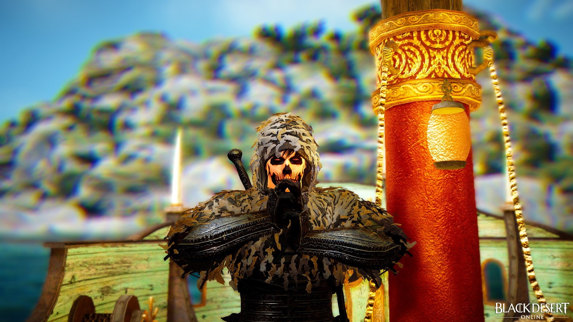 day, black desert online, 1080P, architecture, place of worship, video games, religion, outdoors, architectural column, ornate, art and craft, built structure, HD Wallpaper