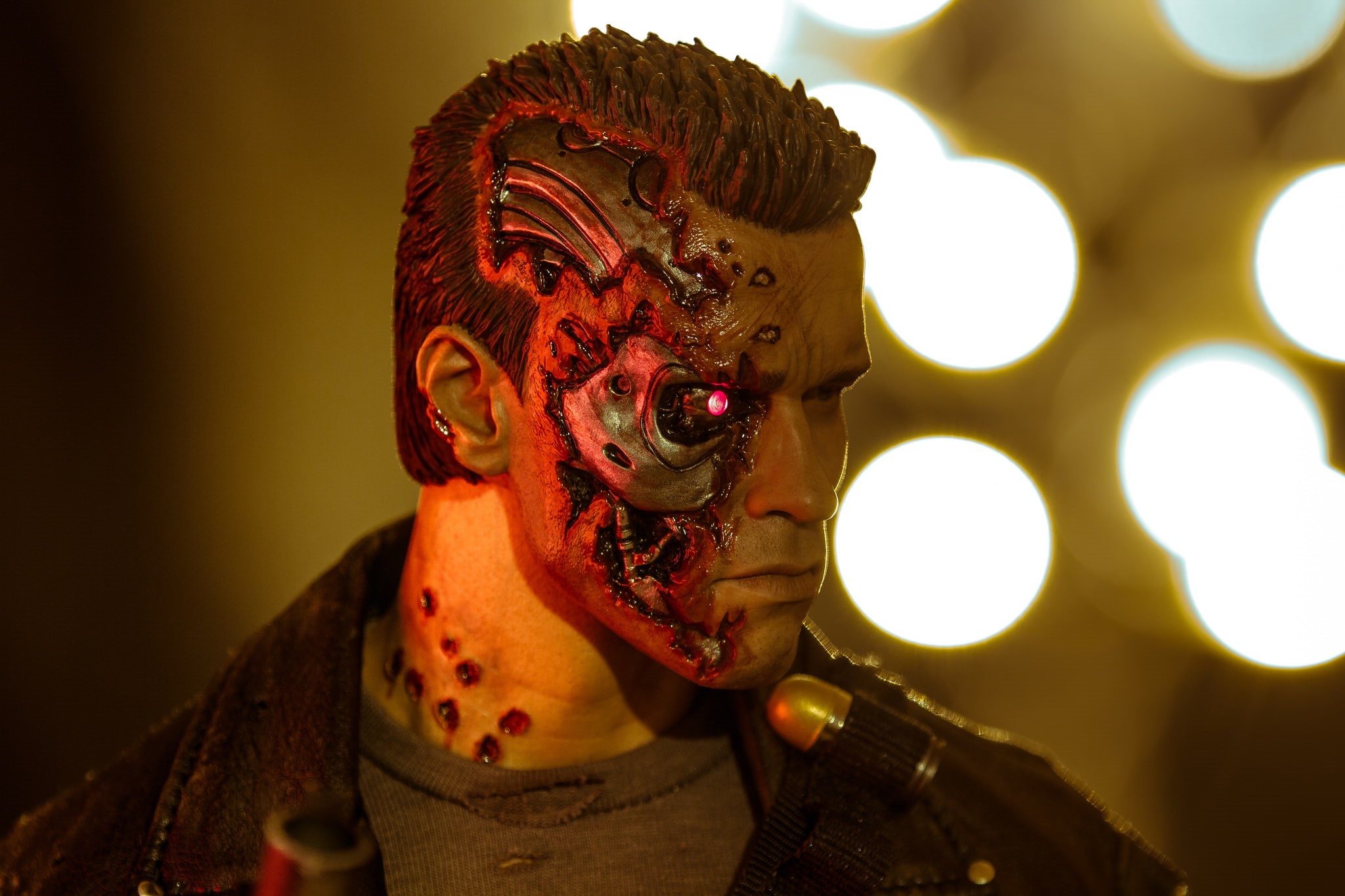 figurine, toy, Terminator, T-800, 1080P, robot, HD Wallpaper
