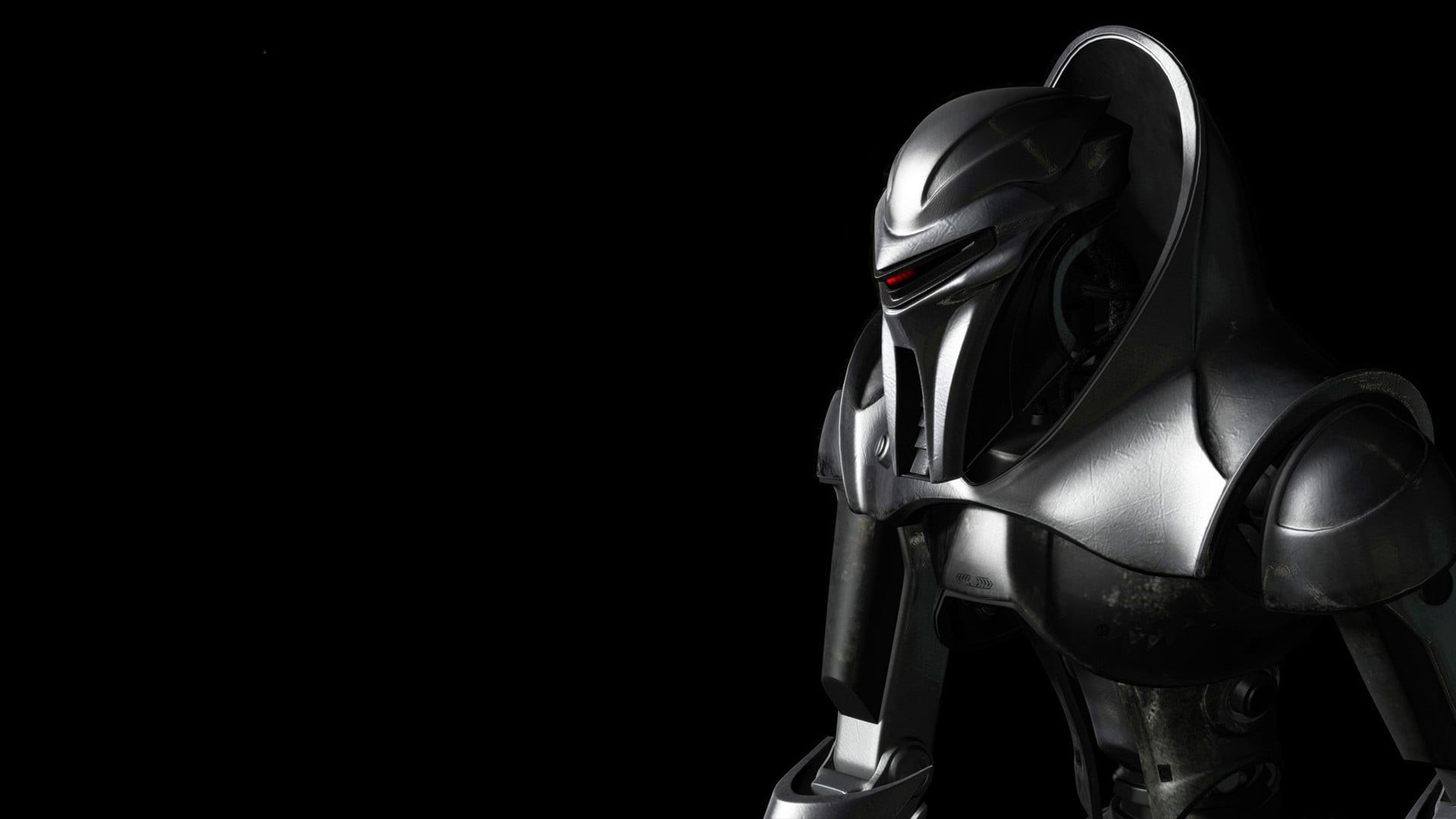headwear, gray, copy space, safety, security, metal, close-up, black background, cut out, black color, Cylons, RF Online, robot, render, protection, Battlestar Galactica, HD Wallpaper