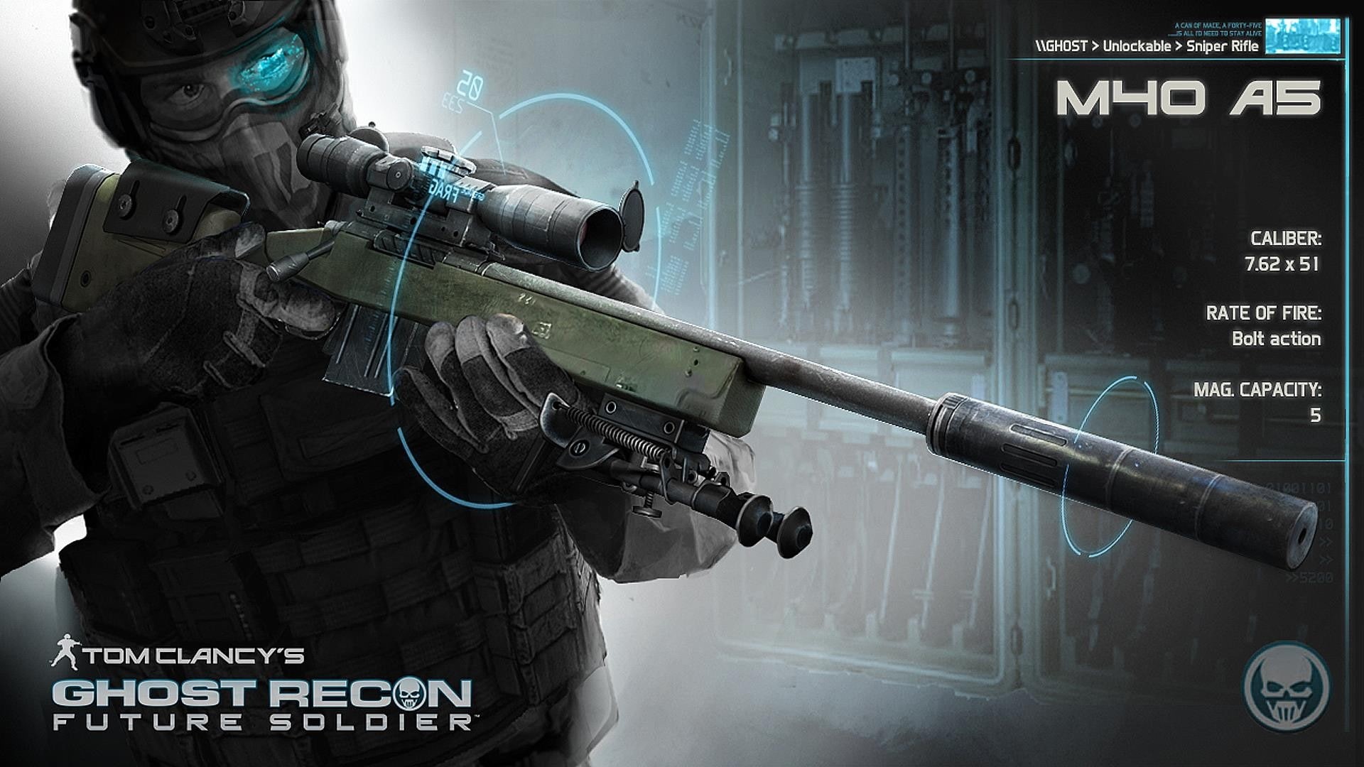 Tom Clancys Ghost Recon: Future Soldier, government, Ghost Recon, gun, Remington 700, special forces, technology, air vehicle, adult, Silencer, mode of transportation, HD Wallpaper