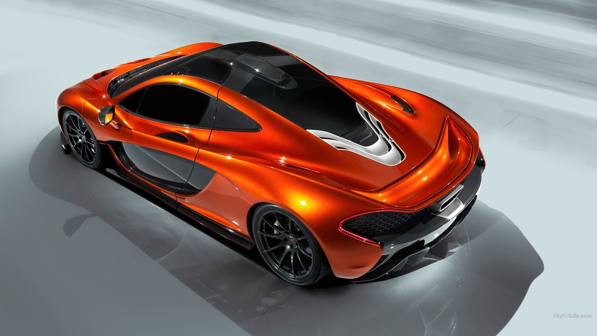 road, orange color, motor vehicle, mode of transportation, sports car, reflection, racecar, illuminated, isolated color, luxury, transportation, 1080P, HD Wallpaper
