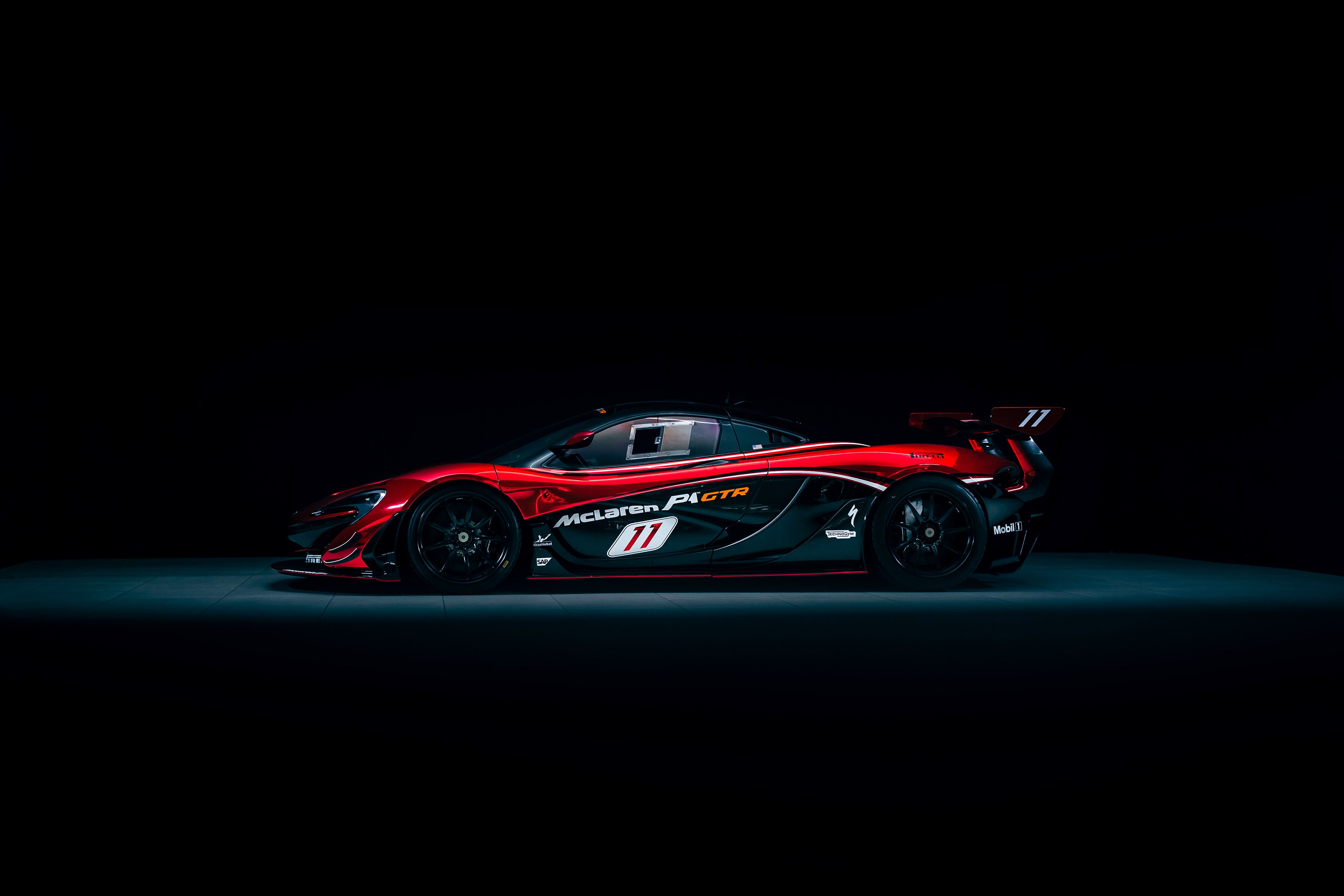 racecar, 4K, indoors, land vehicle, road trip, motion, Hybrid sports car, speed, motorsport, red, driving, auto racing, competition, sports car, wheel, HD Wallpaper