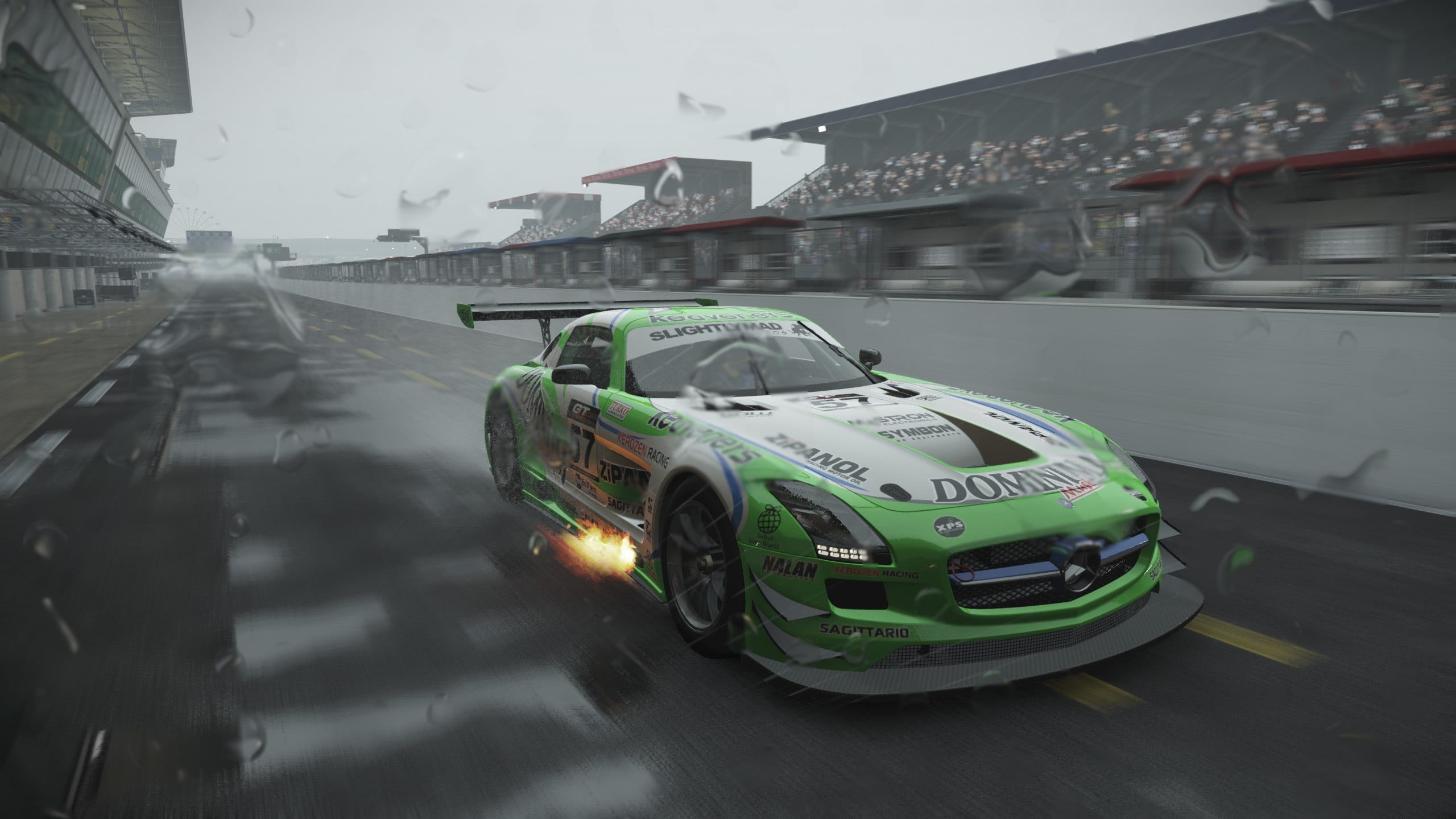 motor Racing Track, new, rain, sports Race, city, built structure, action, rainy season, outdoors, montmelo , speed, rally, day, piano Tuner, no people, HD Wallpaper