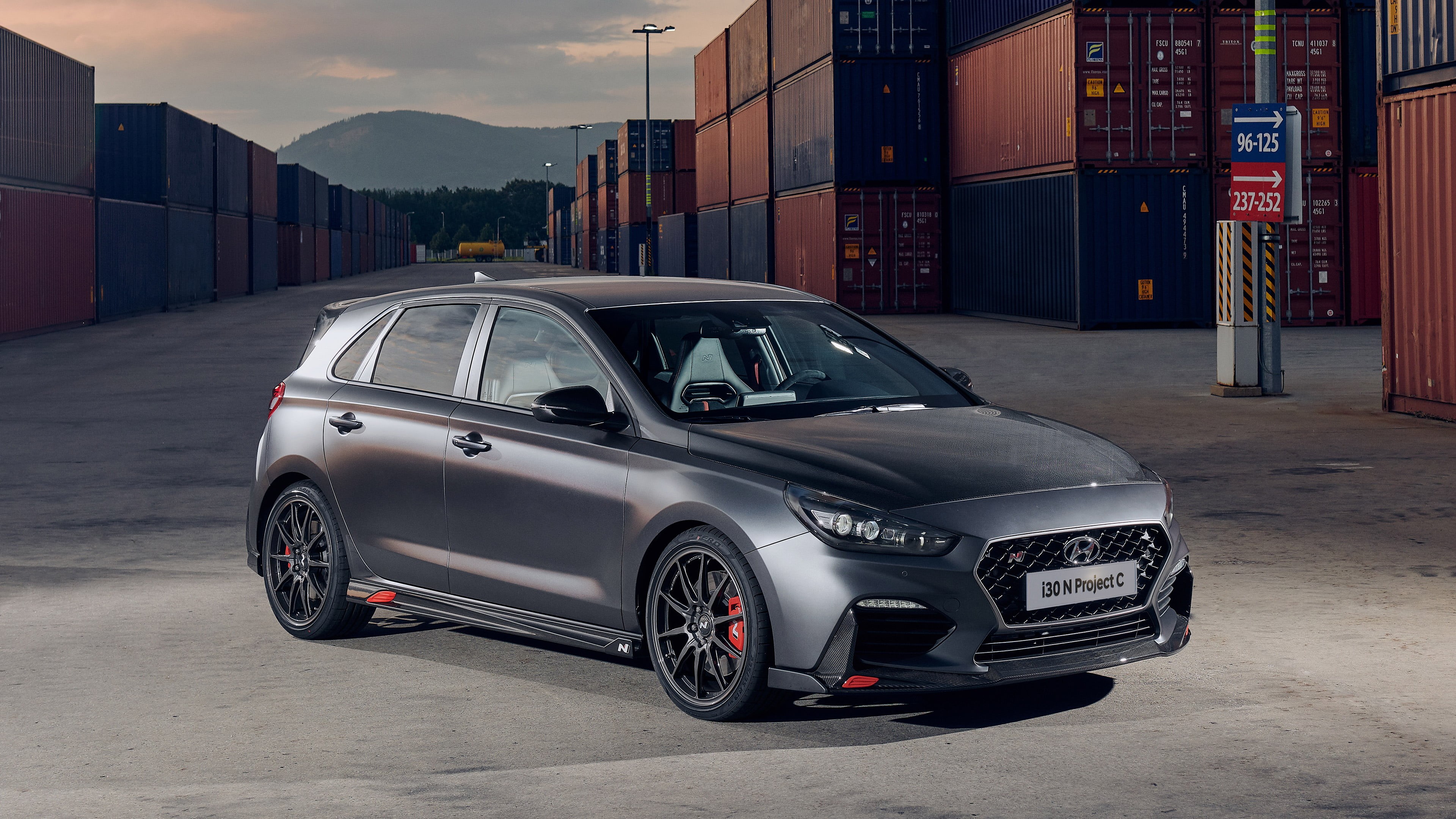 Hyundai i30 N Project C, Family Car, Hatchback, Hyundai, 4K, Small-Sized Car, Car, Silver Car, HD Wallpaper