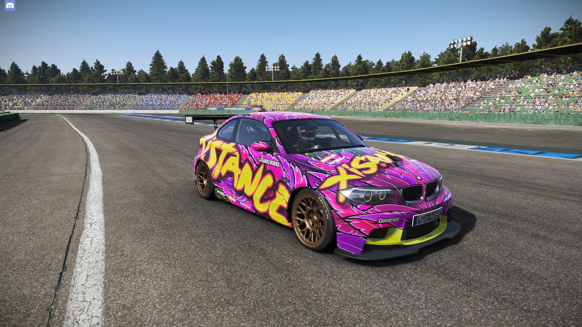 purple, 1080P, Project cars, Voiture, road, sky, outdoors, day, car, sport, motor vehicle, travel, track and field, mode of transportation, nature, motion, HD Wallpaper