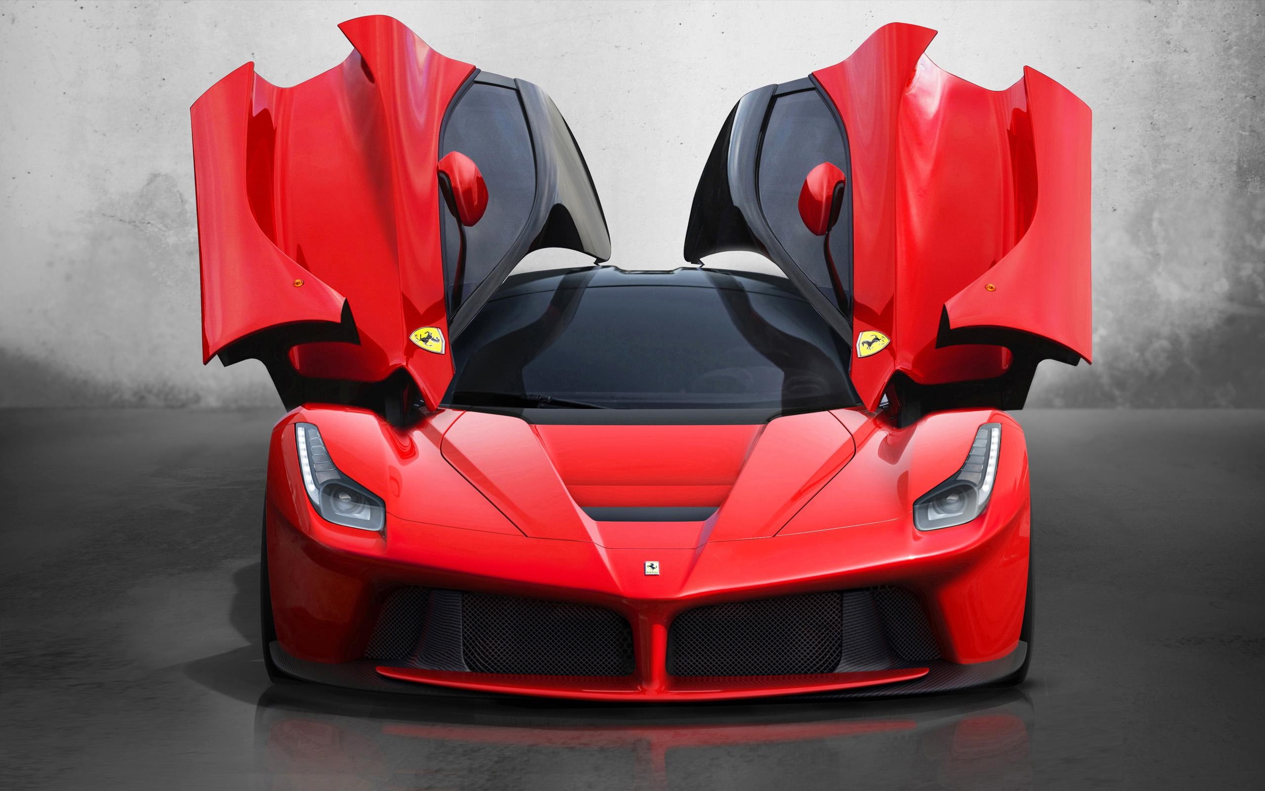 la, ferrari, cars, red, laferrari, 2013, 2K, HD Wallpaper