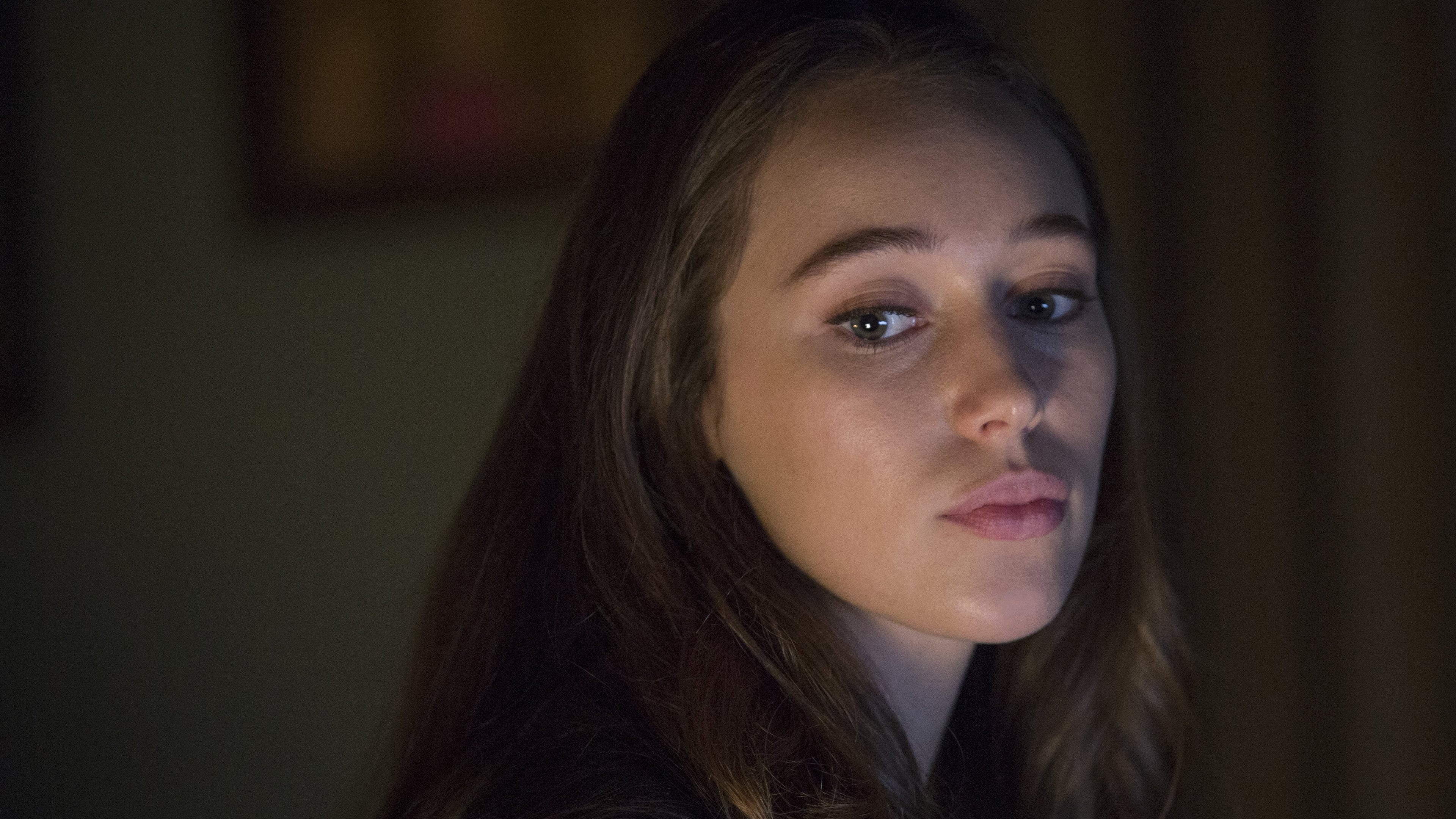 Eyebrows, 4K, 4k, Lips, Looks, Darkness, Nose, Fear The Walking Dead, Actress, Pupils, Serious, Eyes, Alycia Debnam-Carey, Girl, HD Wallpaper