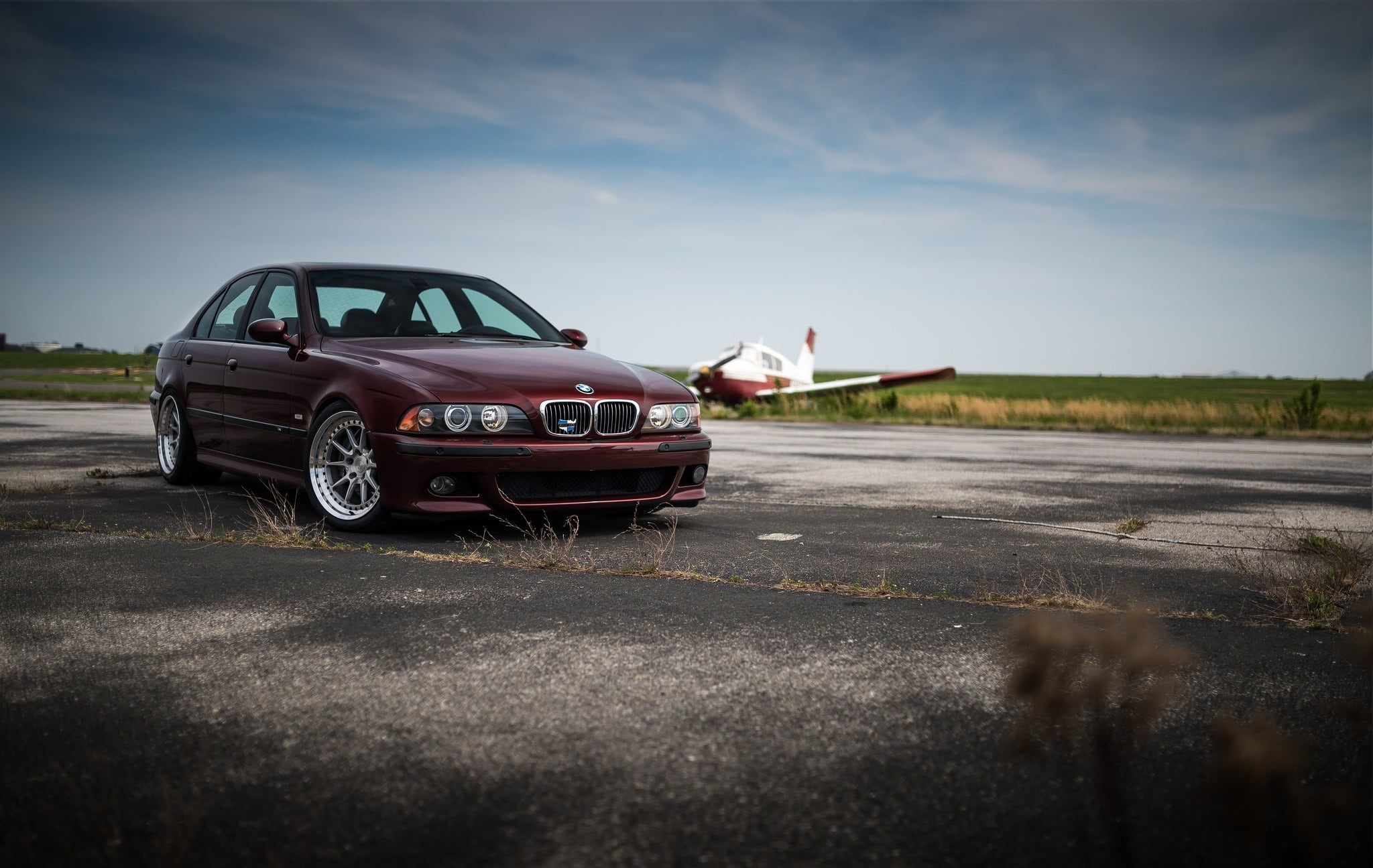 BMW, Legend, E39, Sight, Classic, Cherry, 1080P, HD Wallpaper