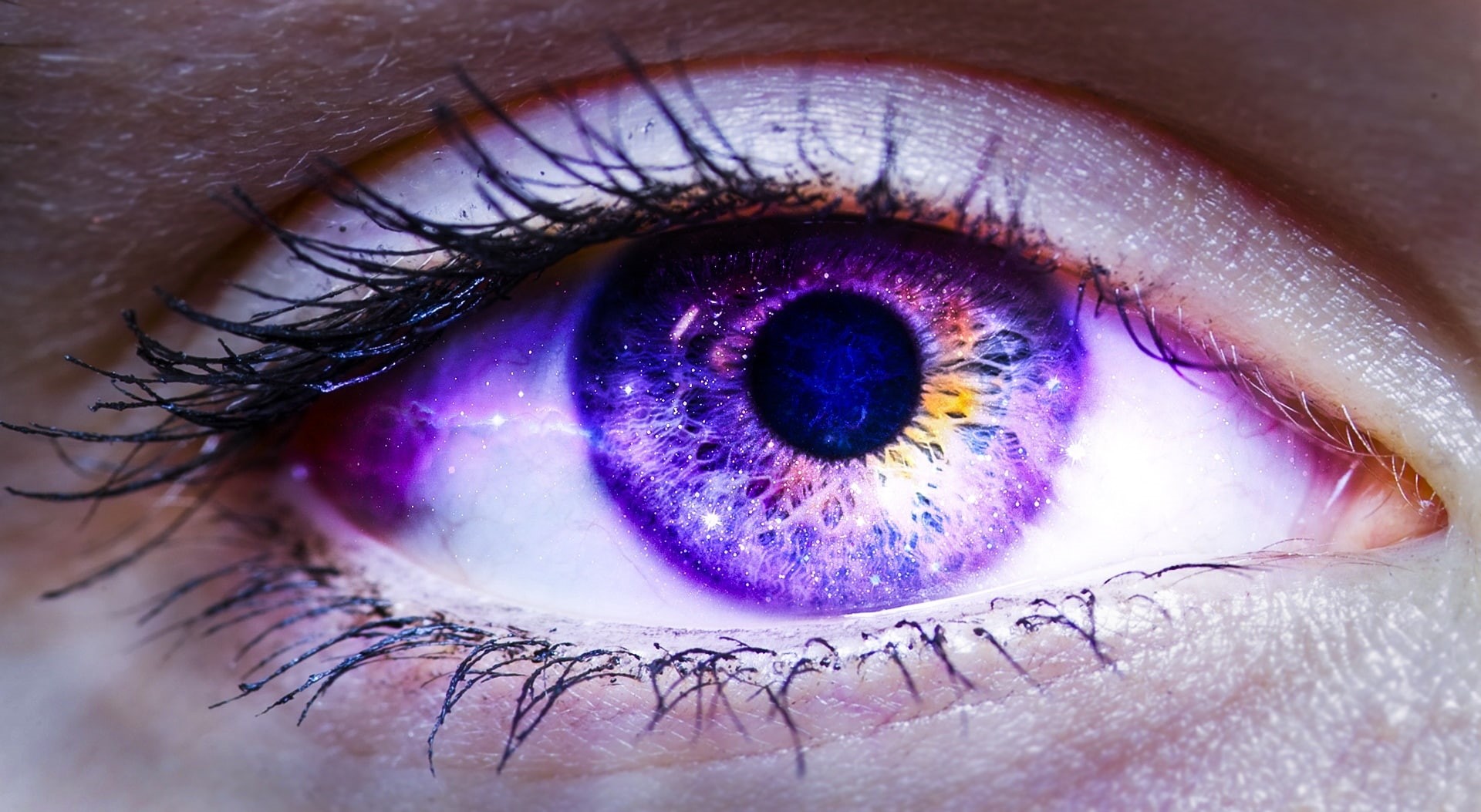 eyebrow, detail, eyeball, extreme close-up, eyelash, eyesight, body part, 1080P, close-up, adult, eye, space, blue, iris - eye, human body part, portrait, HD Wallpaper